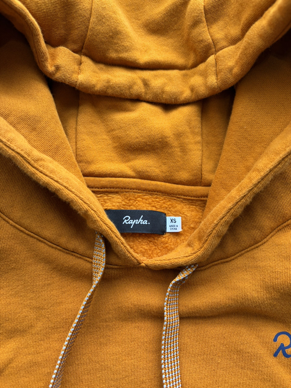 Pre-owned Rapha Brevet Hoodie - XS - Mustard  in Excellent condition