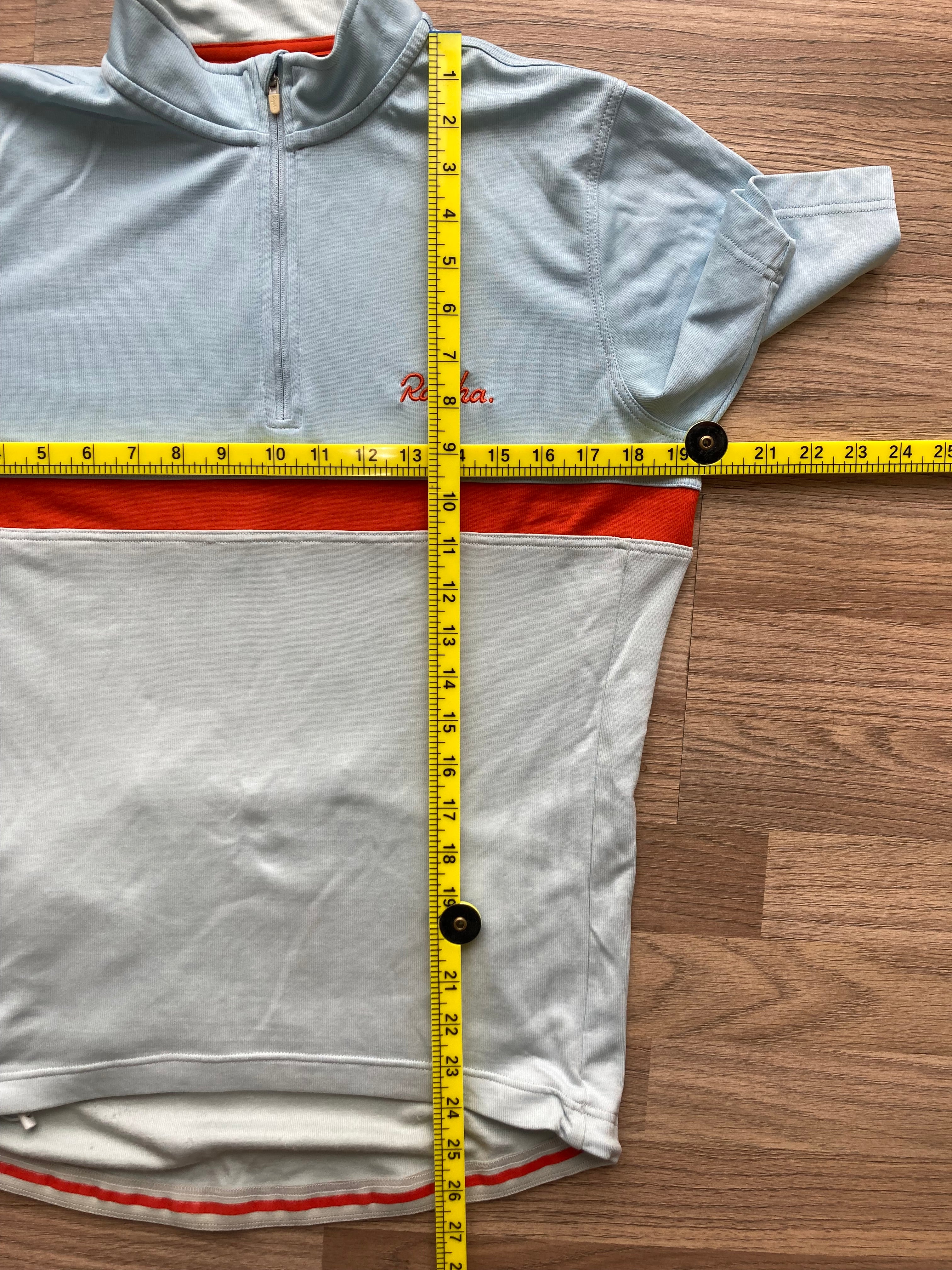 Pre-owned Rapha Classic Club “Ramon Hoyos” Men’s Jersey - L - Blue/Off-White  in Very Good condition