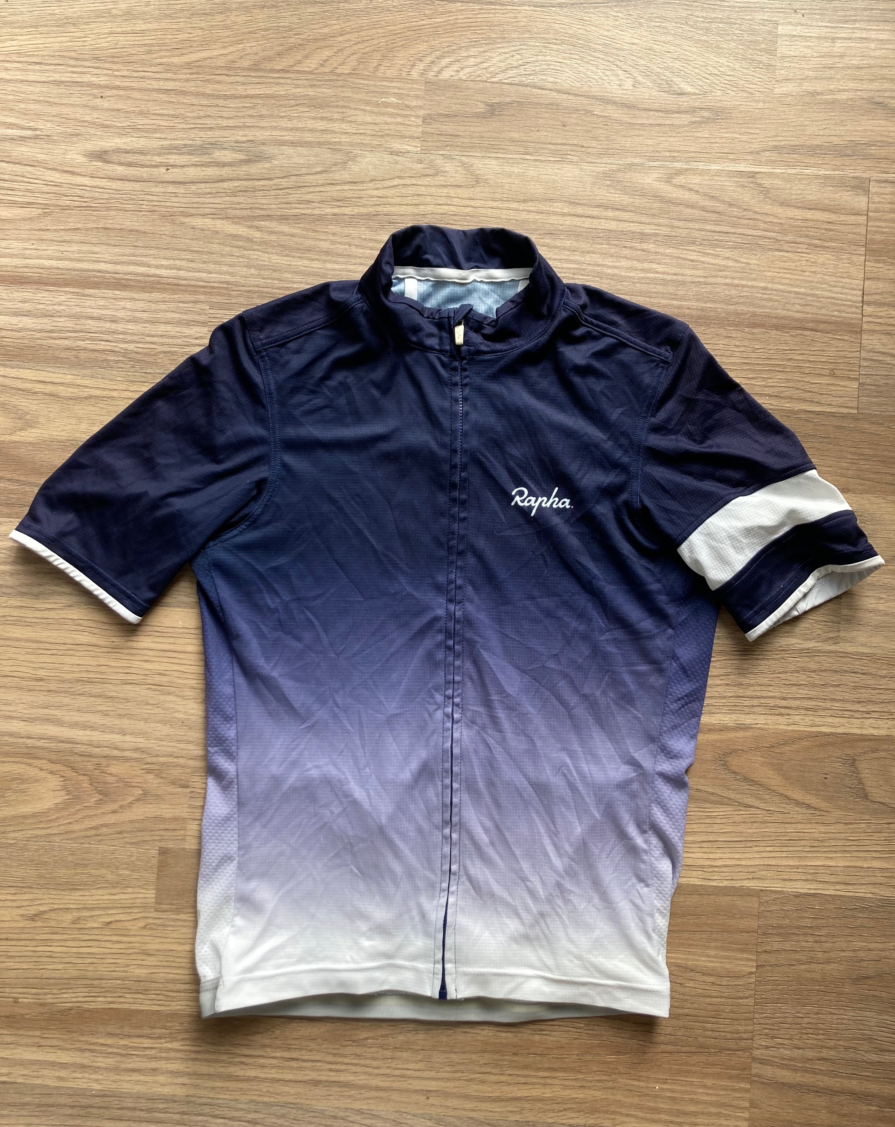 Pre-owned Rapha Super Lightweight Men's Jersey - M - Navy Blue Fade  in Excellent condition