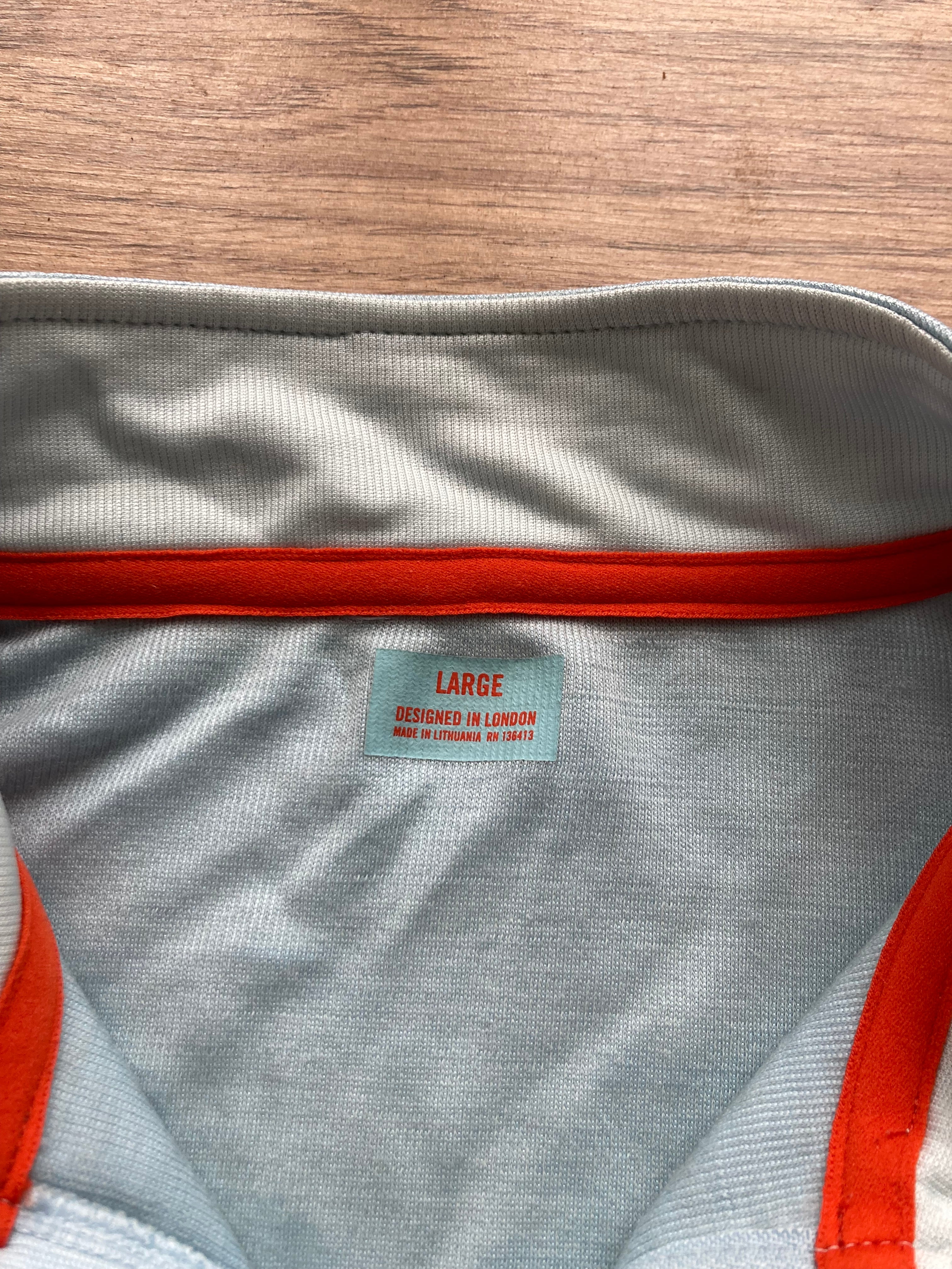 Pre-owned Rapha Classic Club “Ramon Hoyos” Men’s Jersey - L - Blue/Off-White  in Very Good condition