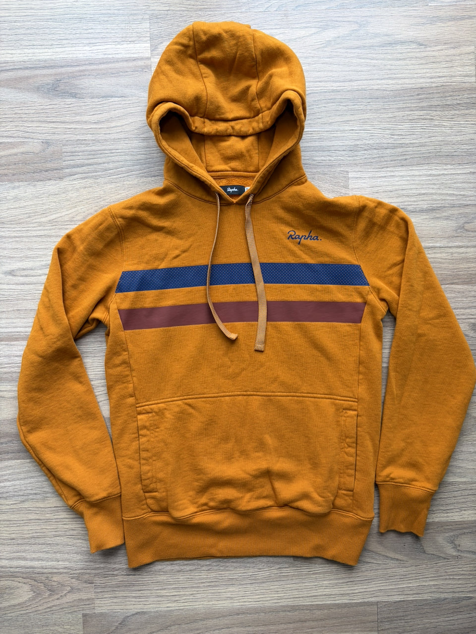 Pre-owned Rapha Brevet Hoodie - XS - Mustard  in Excellent condition