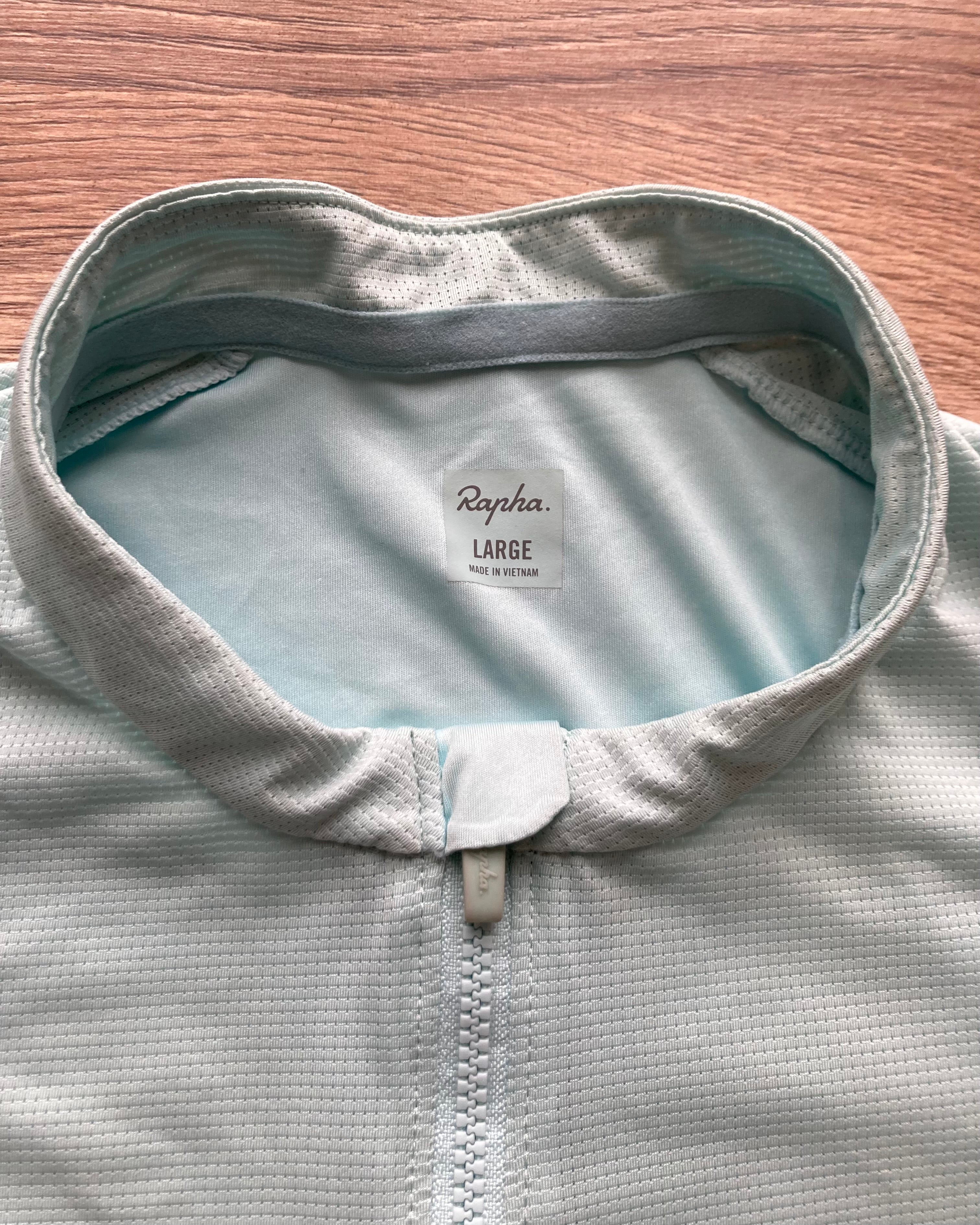 Used Rapha Pro Team Training Men’s Jersey - L - Light Blue / Multi - Excellent Condition