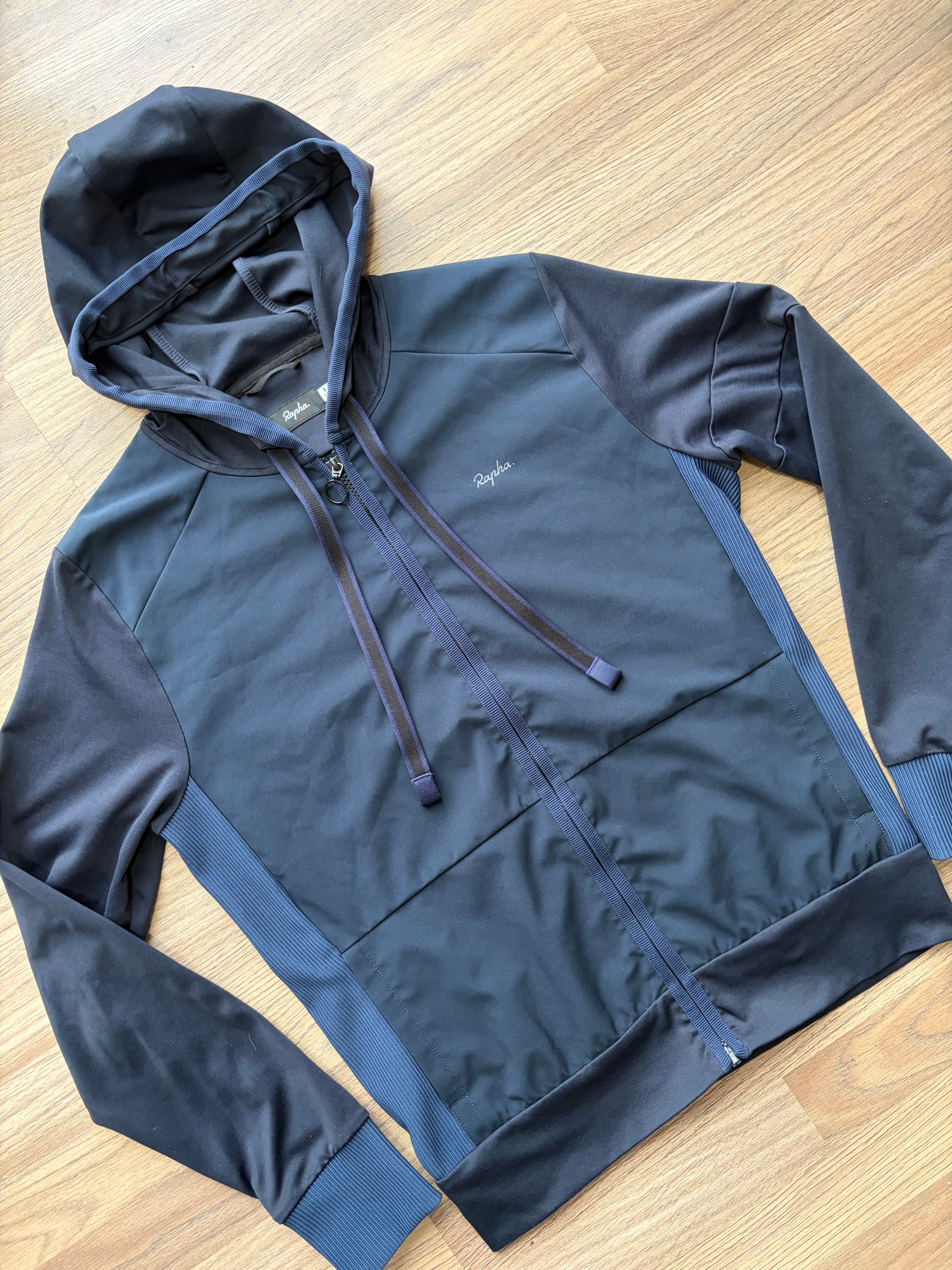 Pre-owned Rapha Transfer Hoodie - S - Navy in Excellent condition