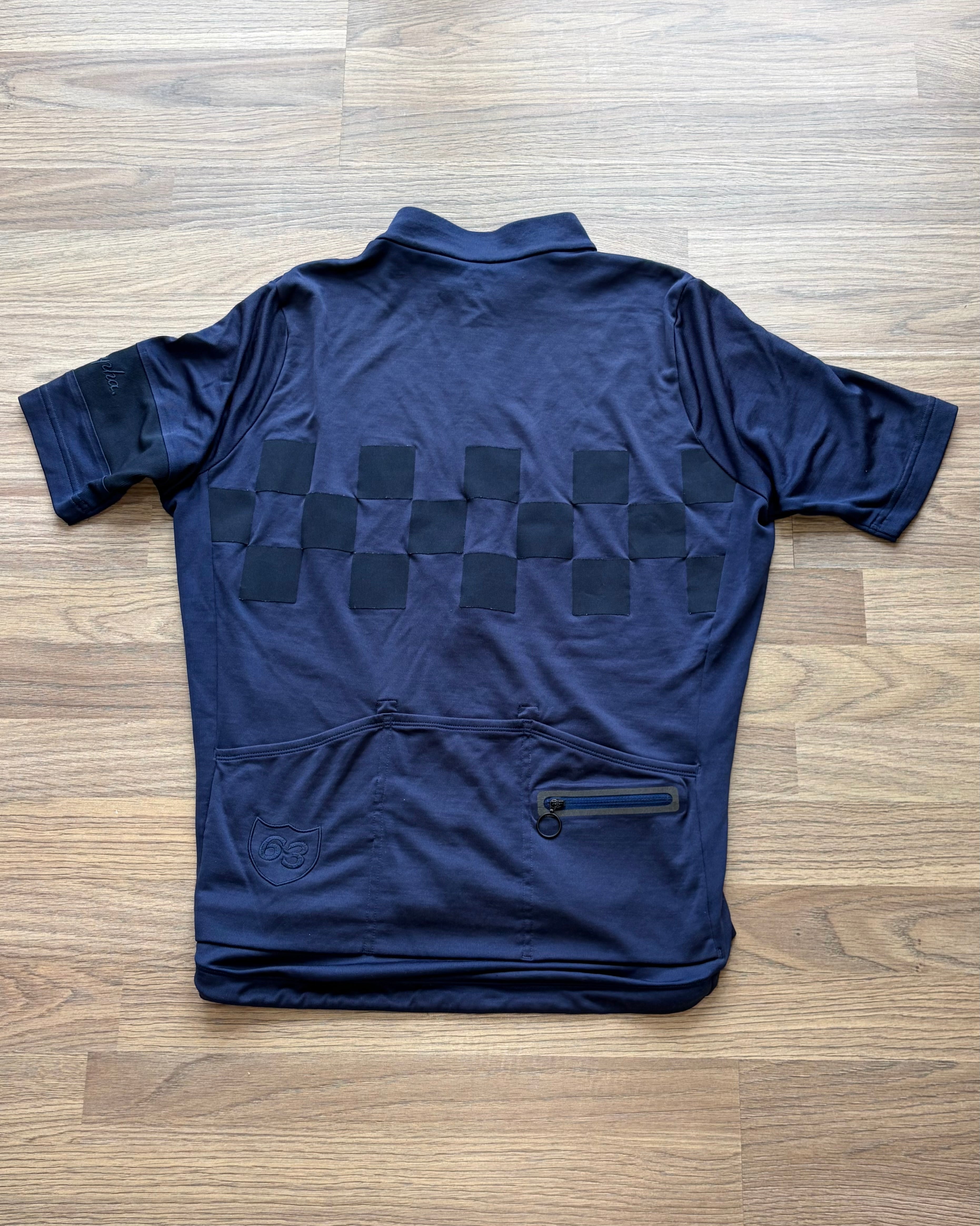 Used Rapha Men's Club Check Jersey - L - Navy - Very Good Condition