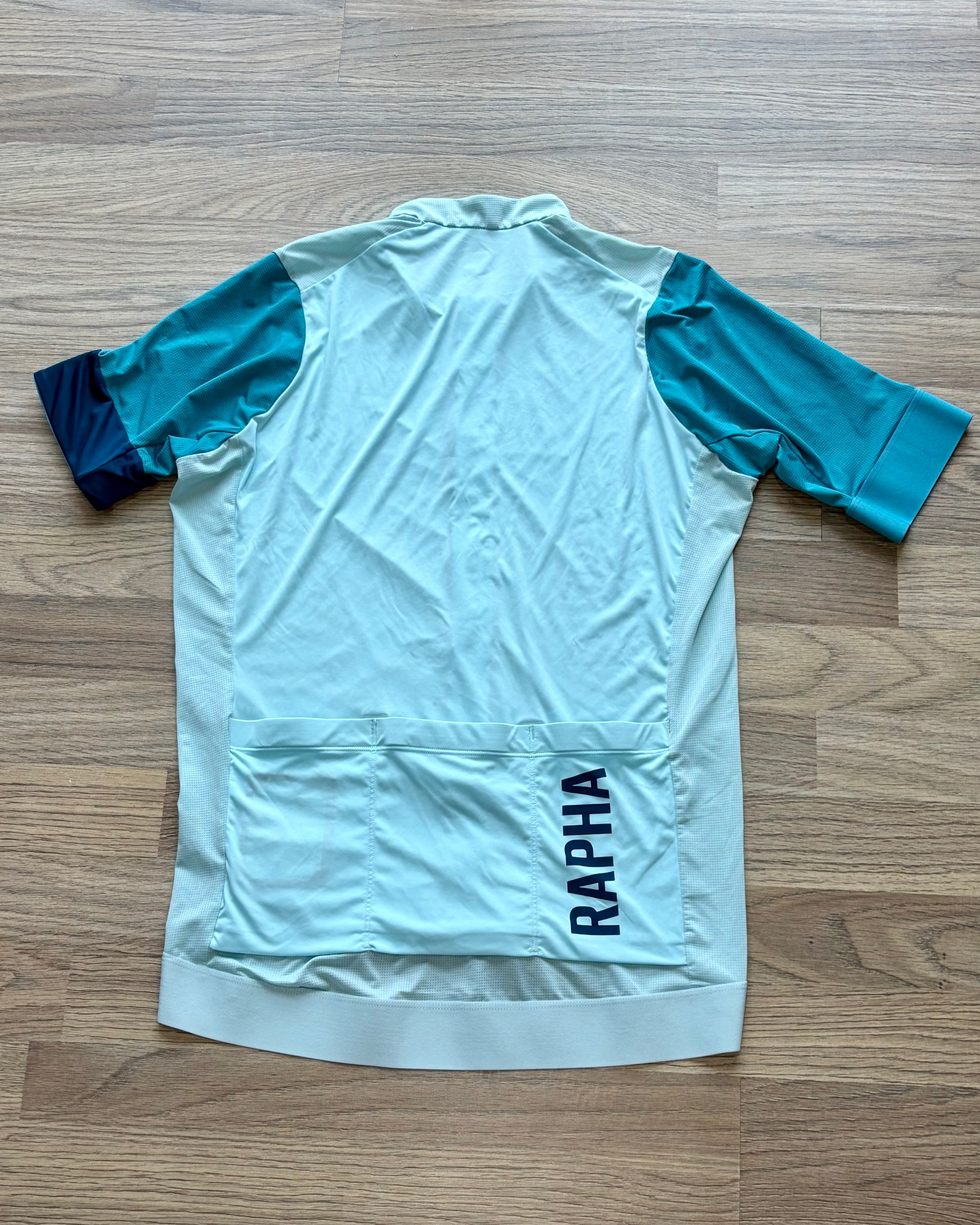 Used Rapha Pro Team Training Men’s Jersey - L - Light Blue / Multi - Excellent Condition