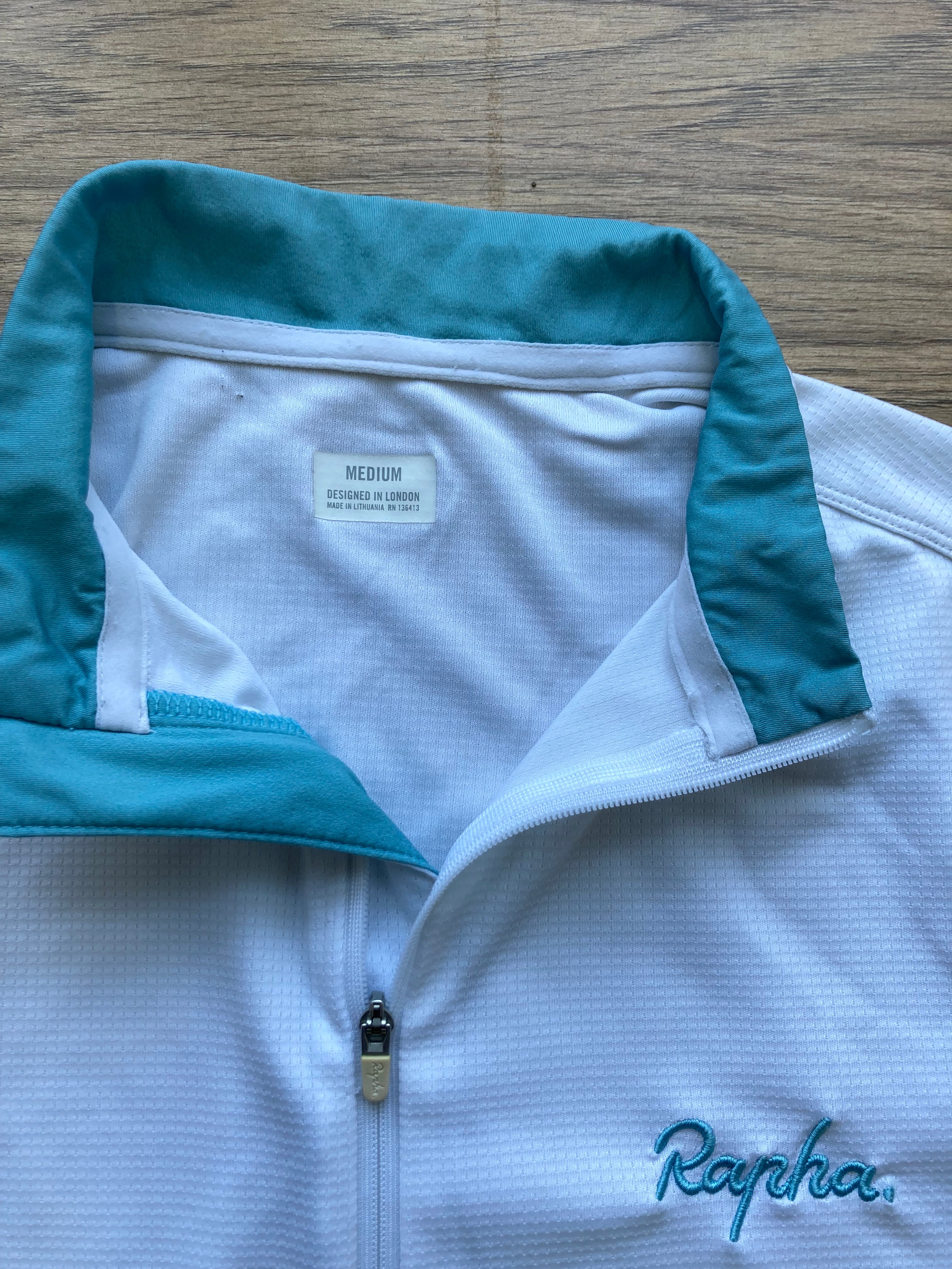 Pre-owned Rapha Super Lightweight Men's Jersey - M - White  in Very Good condition