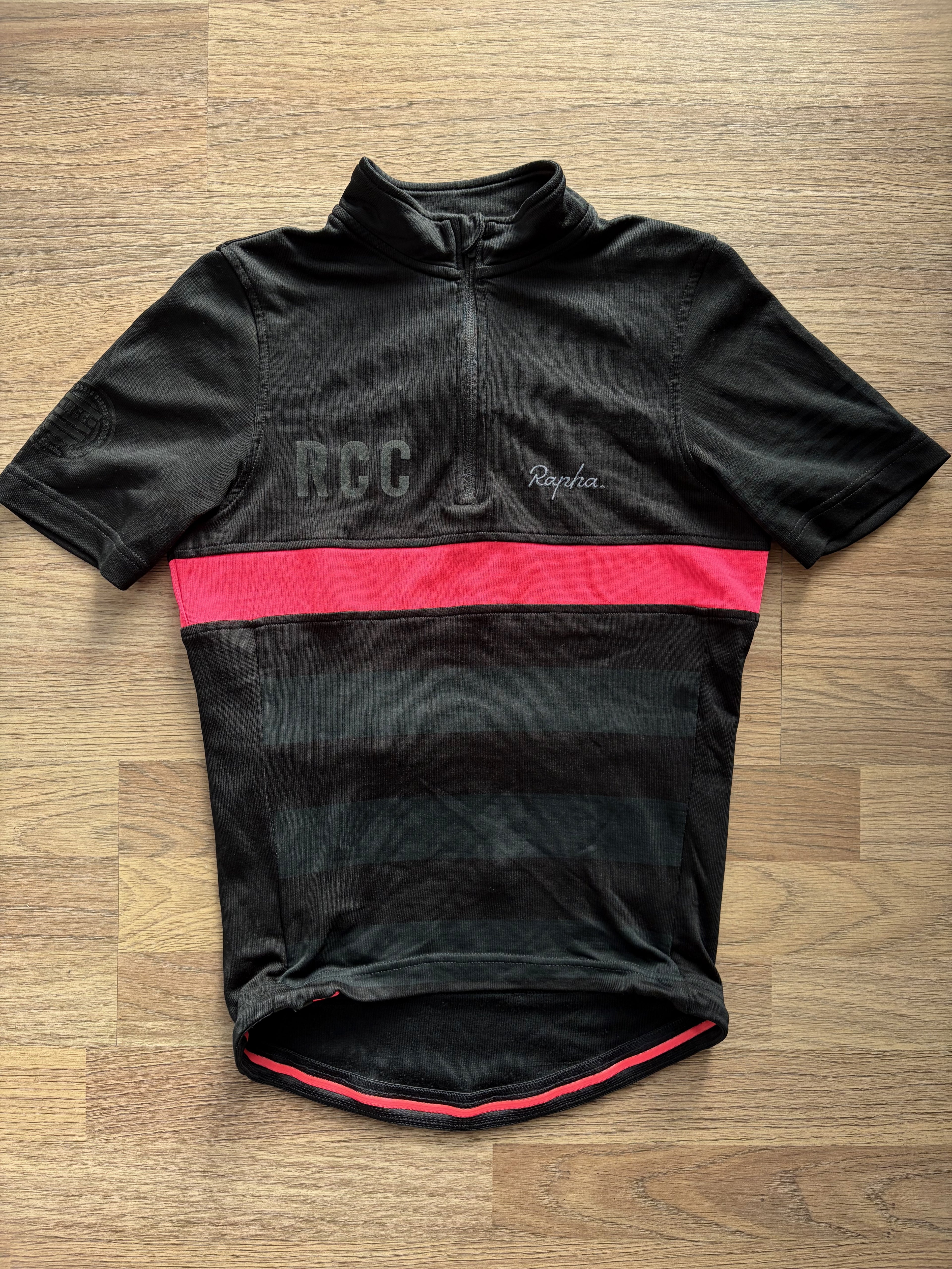 Pre-owned Rapha RCC Short Sleeve Men’s Jersey - XS - Black  in Excellent condition