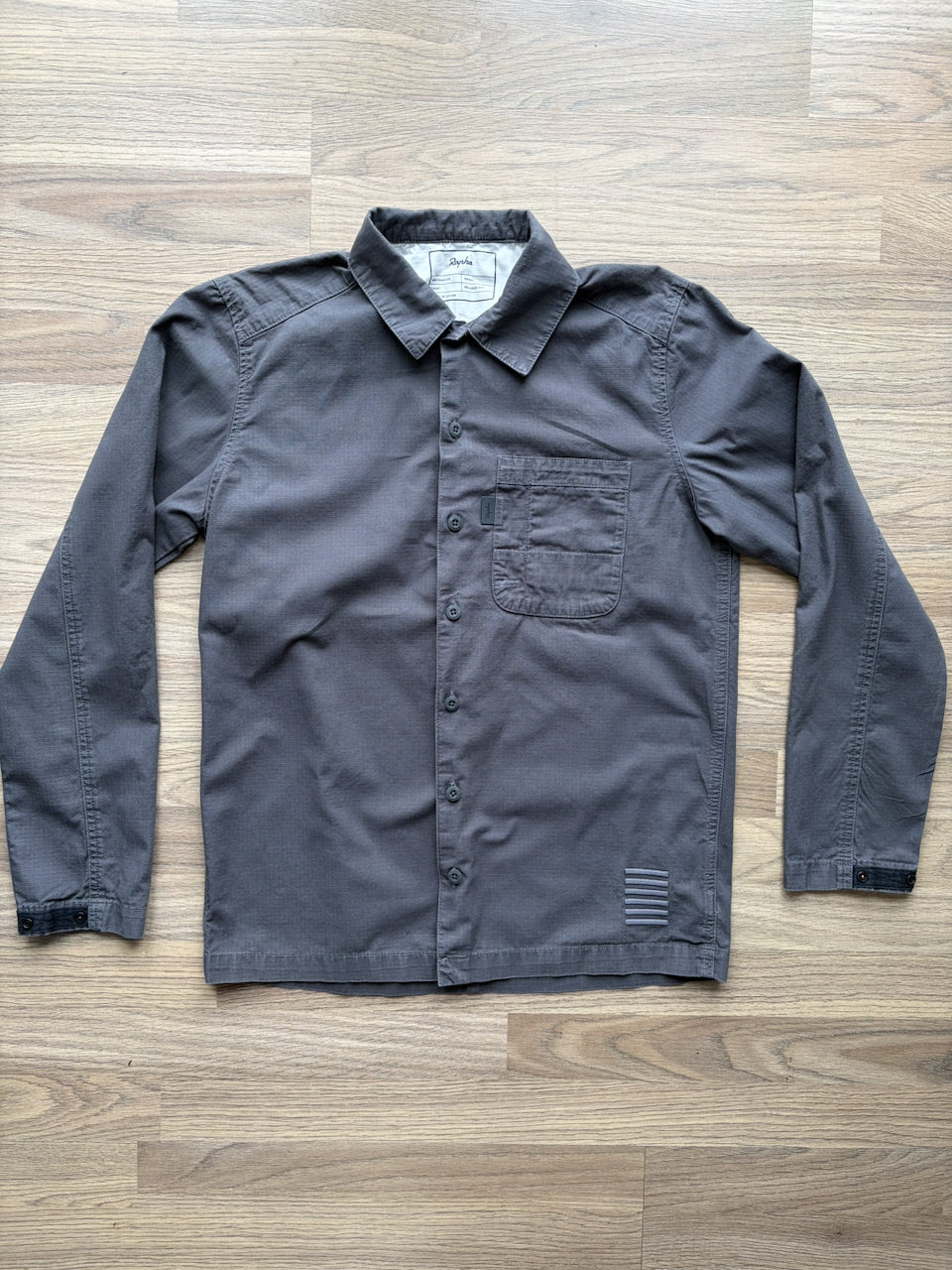 Pre-owned Rapha Mechanics Cycling Shirt - M - Grey/Green  in Excellent condition