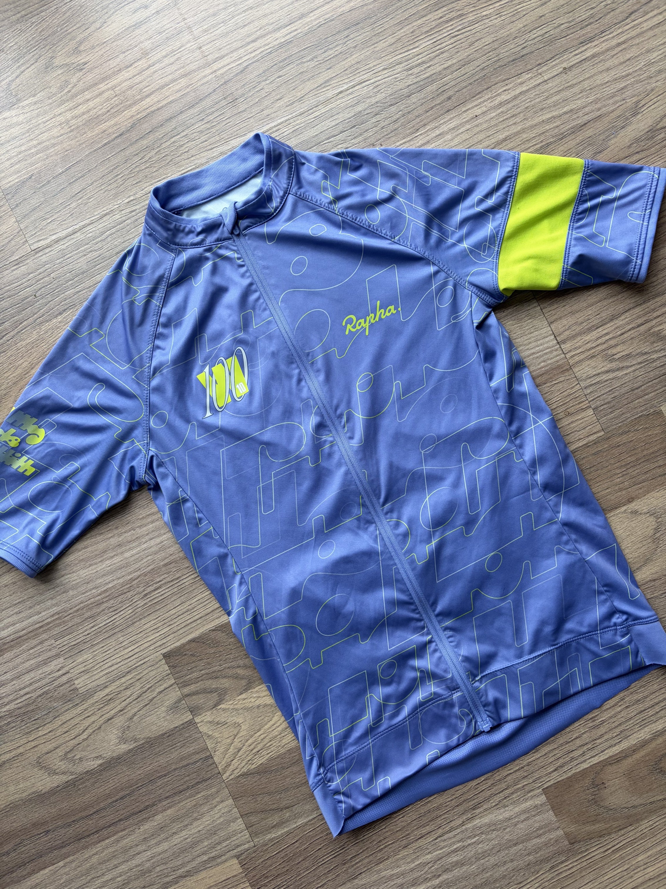 Pre-owned Rapha Women’s 100 Edition Jersey - XS - Blue  in Excellent condition