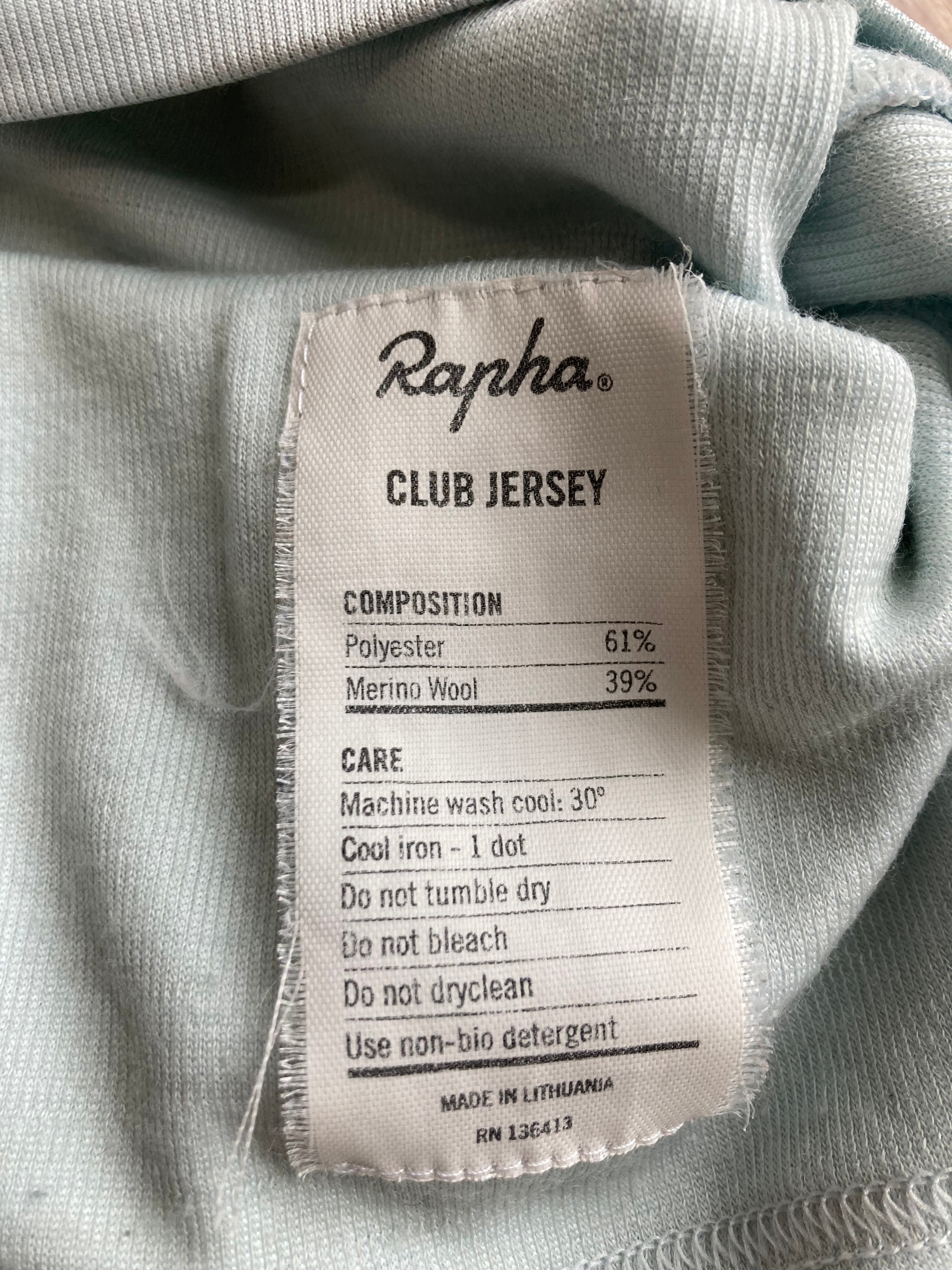 Pre-owned Rapha Classic Club “Ramon Hoyos” Men’s Jersey - L - Blue/Off-White  in Very Good condition
