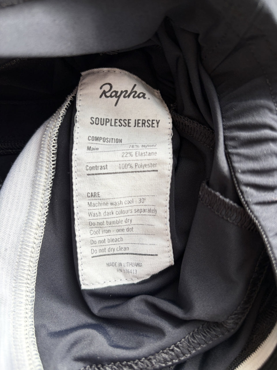 Pre-owned Rapha Souplesse Women’s Jersey - XS - Black  in Excellent condition