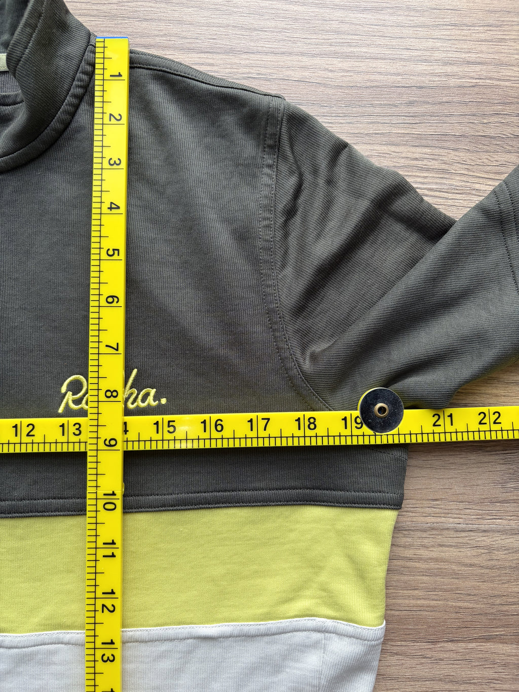 Pre-owned Rapha Club “Rik II” Men’s Jersey - L - Green/Off-White  in Good condition