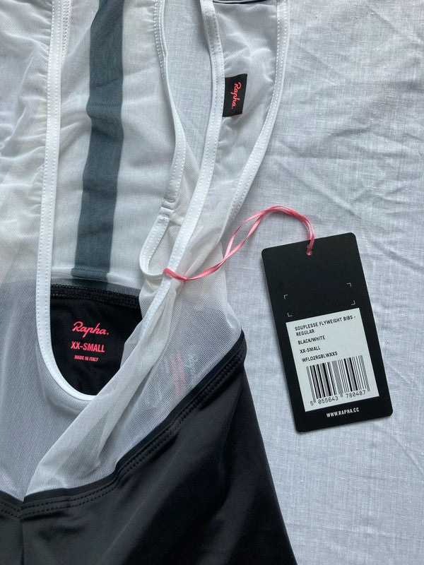 Pre-owned Rapha Souplesse Flyweight Women’s Bib Shorts - XXS - Black  in New condition