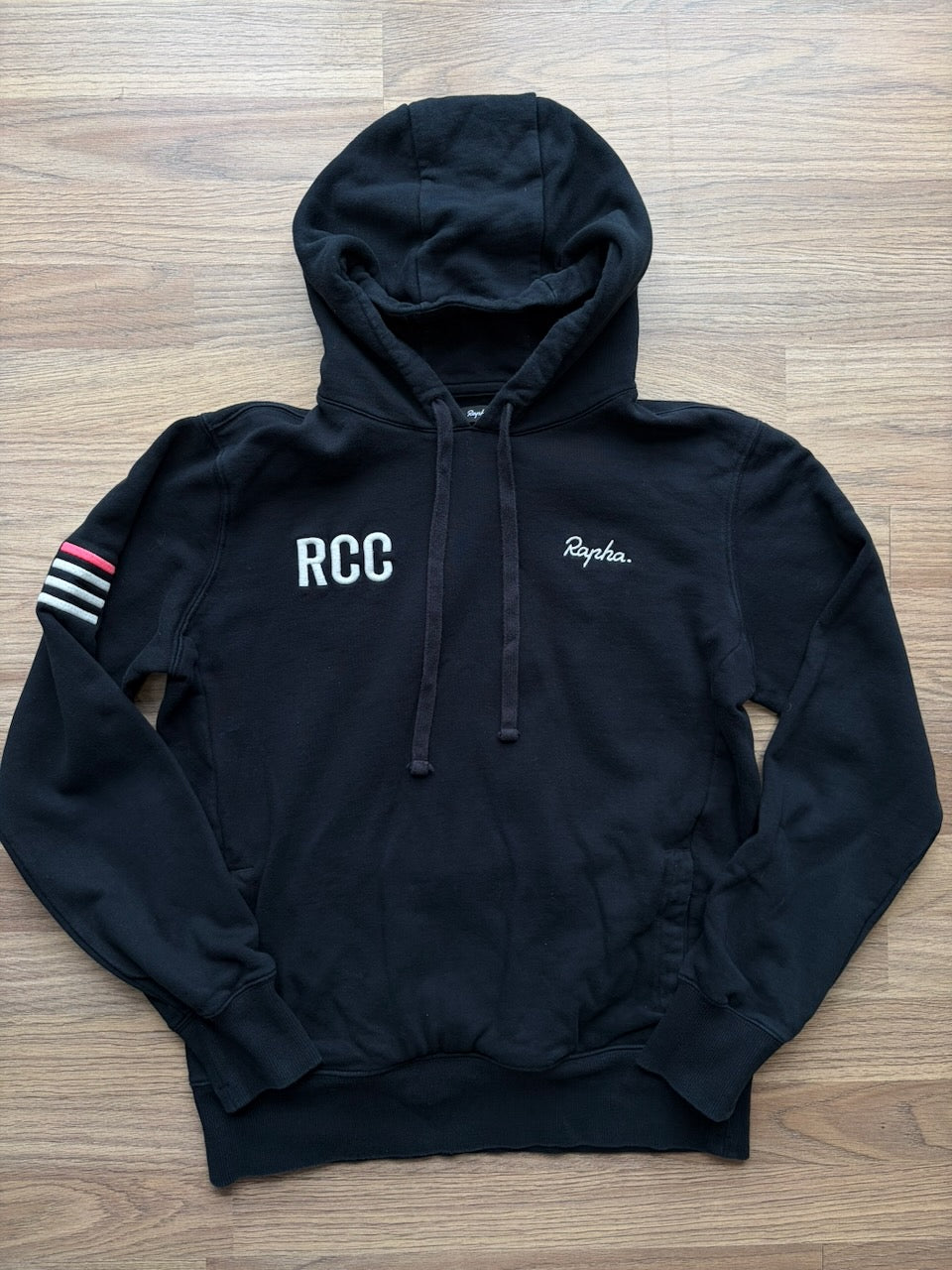 Pre-owned Rapha RCC Hoodie - S - Black  in Excellent condition