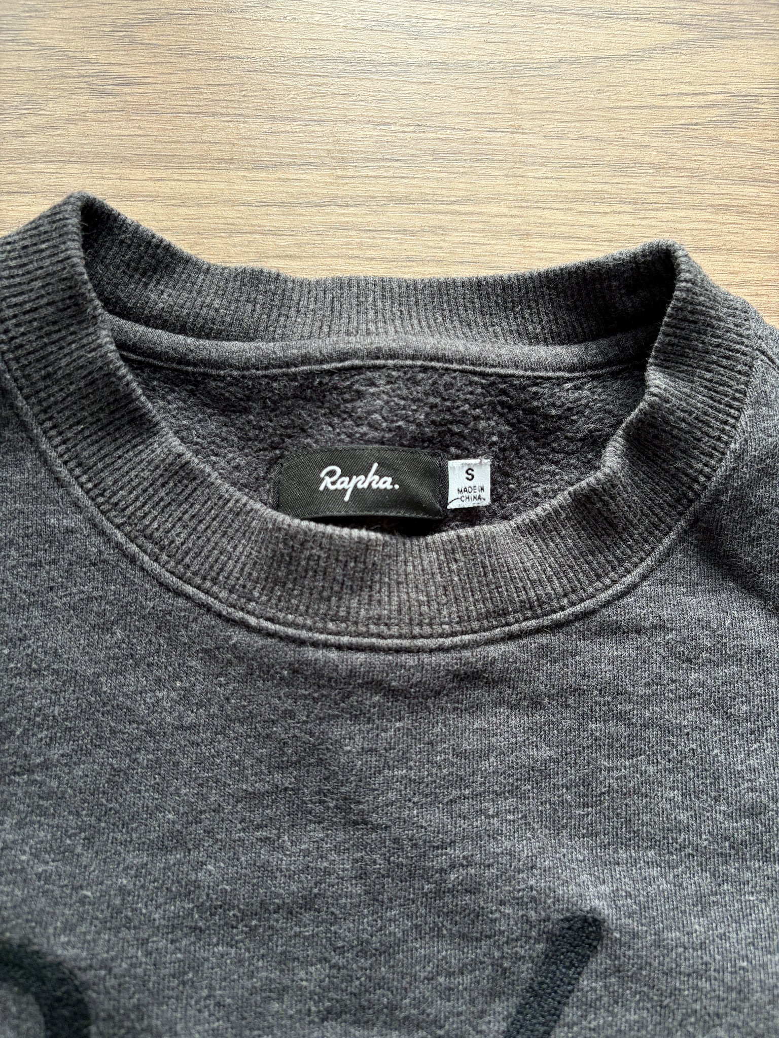 Pre-owned Rapha Stitched Logo Women’s Sweatshirt - S - Dark Grey  in Very Good condition