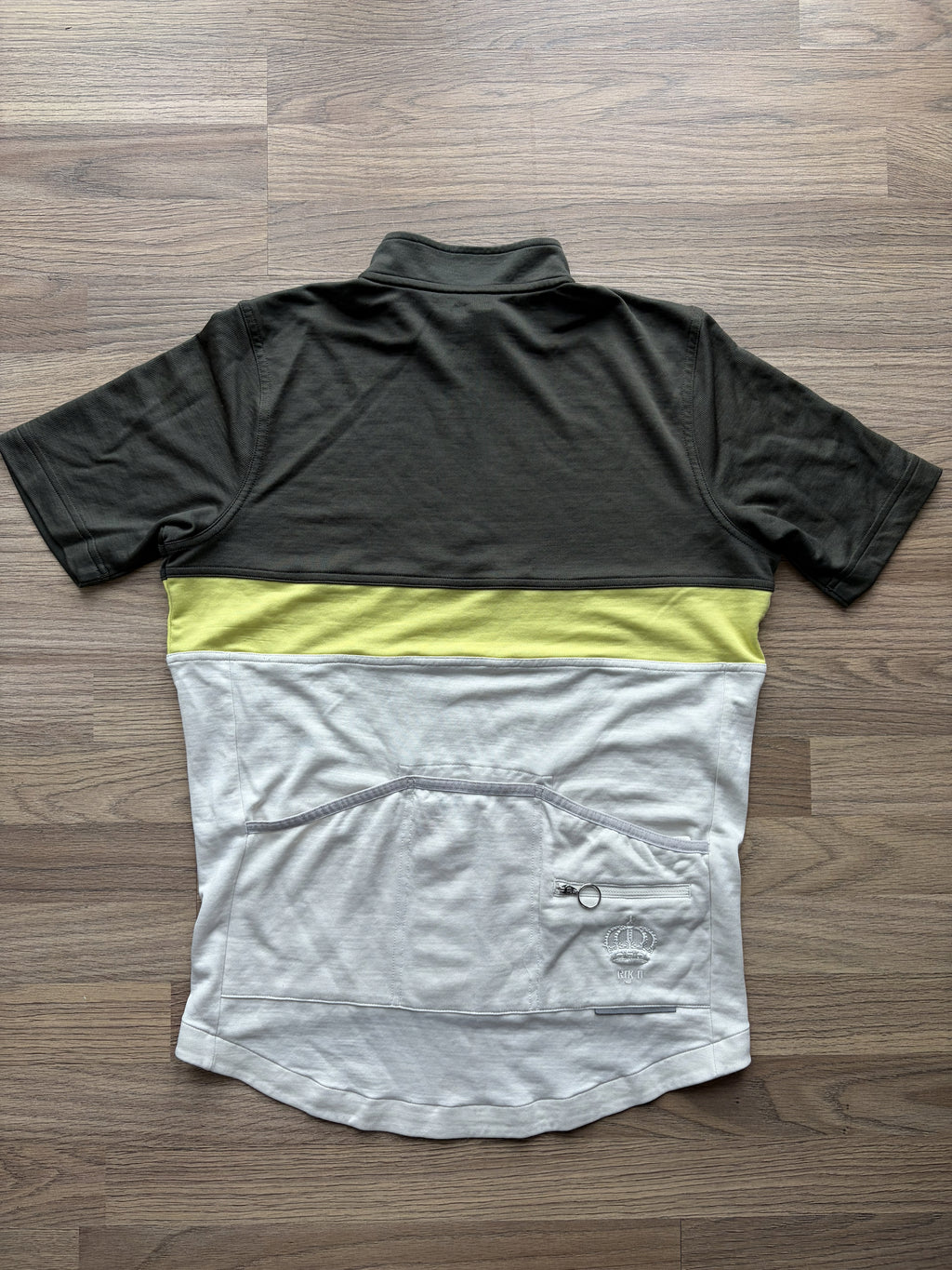 Pre-owned Rapha Club “Rik II” Men’s Jersey - L - Green/Off-White  in Good condition