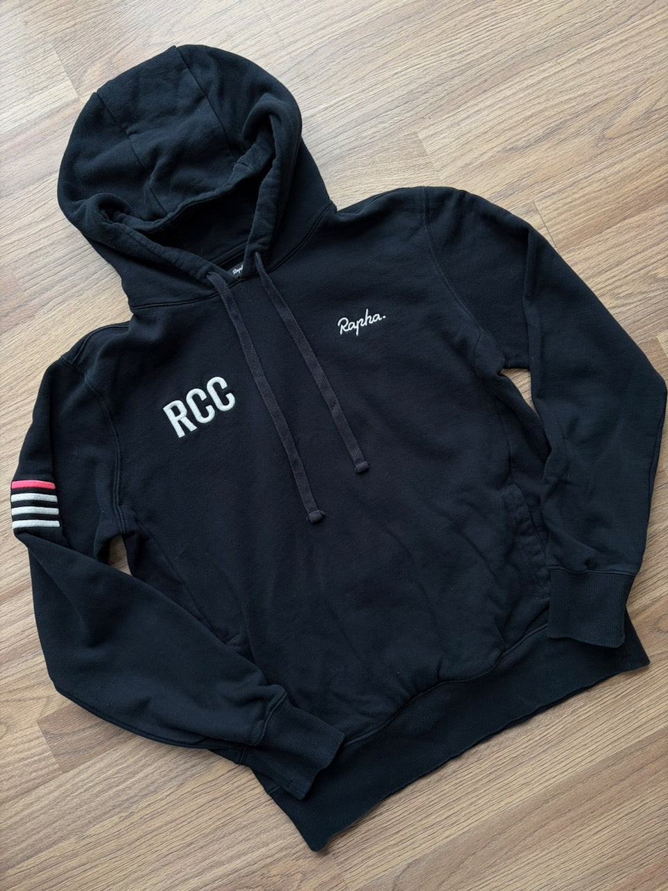 Pre-owned Rapha RCC Hoodie - S - Black  in Excellent condition