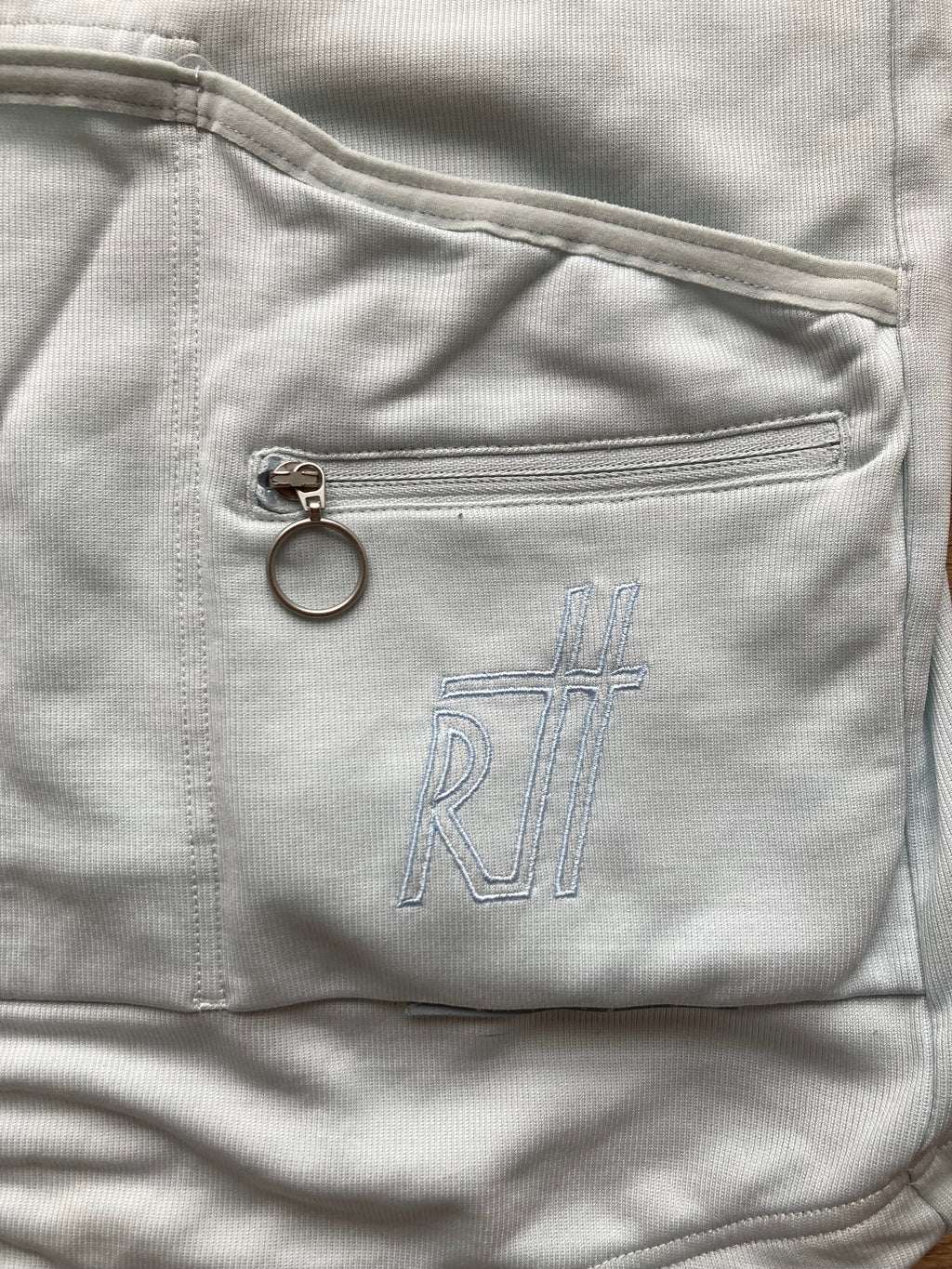 Pre-owned Rapha Classic Club “Ramon Hoyos” Men’s Jersey - L - Blue/Off-White  in Very Good condition