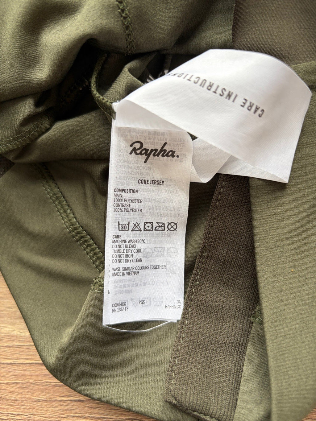 Pre-owned Rapha Core Men’s Jersey - S - Green  in Very Good condition