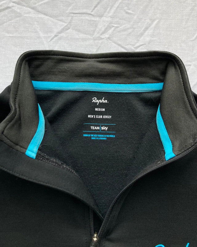 Pre-owned Rapha Club “Team Sky” Men’s Jersey - M - Black  in Excellent condition