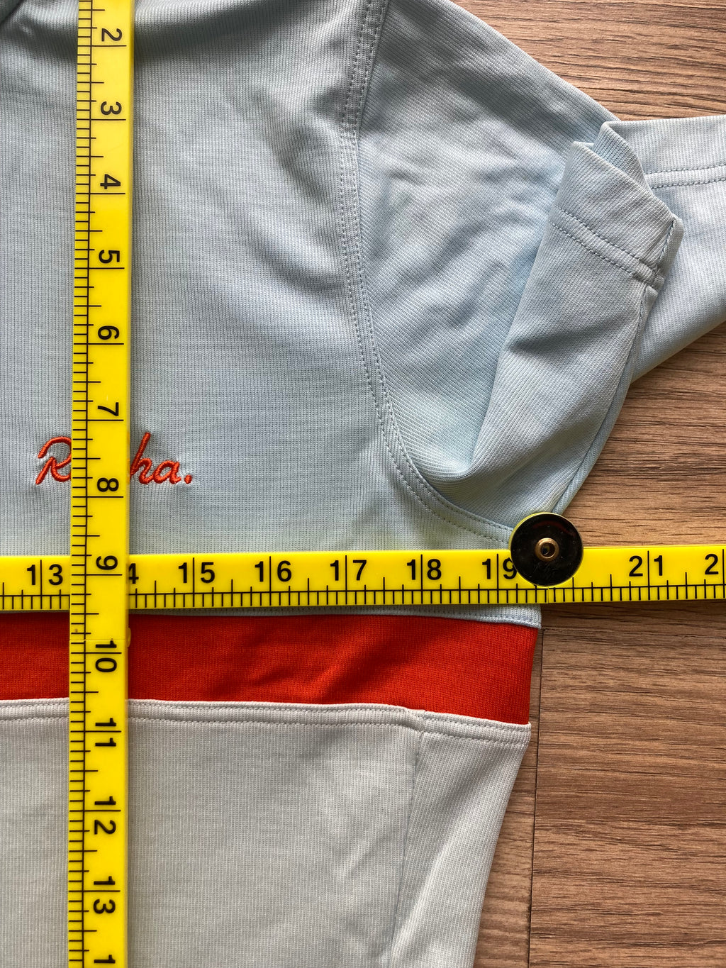 Pre-owned Rapha Classic Club “Ramon Hoyos” Men’s Jersey - L - Blue/Off-White  in Very Good condition