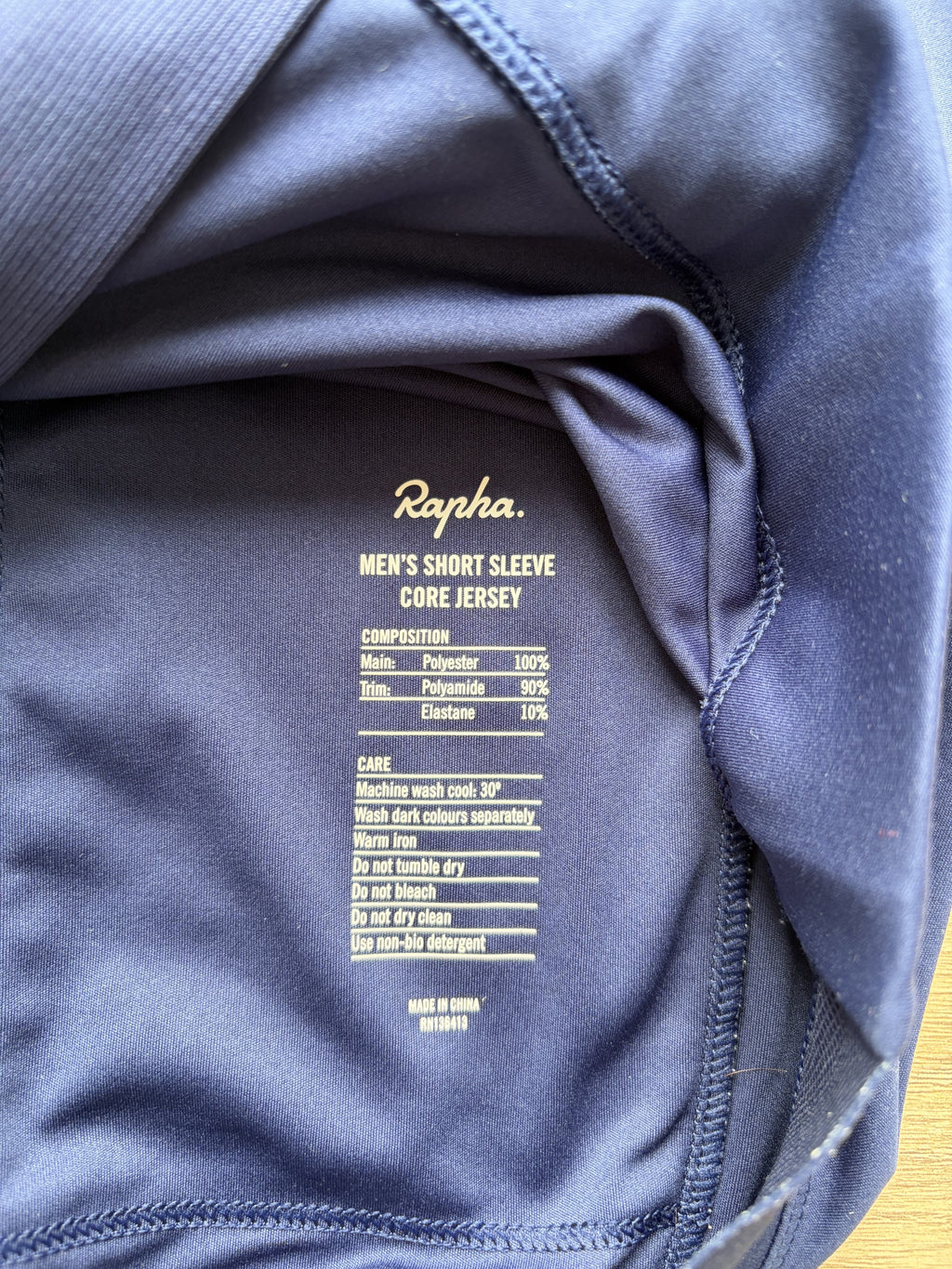 Pre-owned Rapha Core Men’s Jersey - M - Dark Navy  in Excellent condition