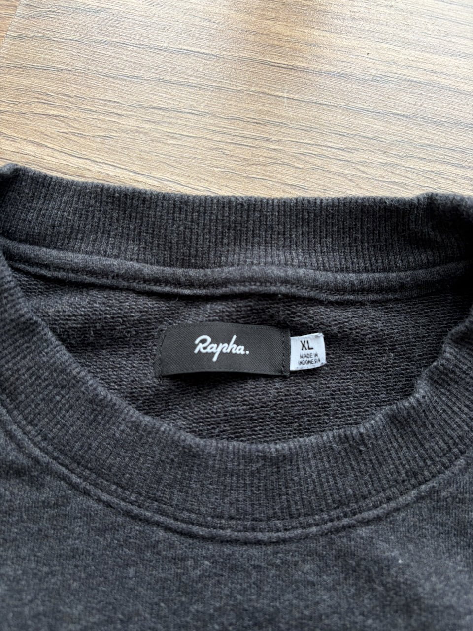 Pre-owned Rapha Stitched Logo Sweatshirt - XL - Dark Grey  in Very Good condition