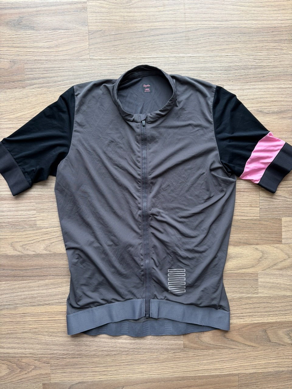 Pre-owned Rapha Pro Team Training Men’s Jersey - L - Grey/Black  in Excellent condition