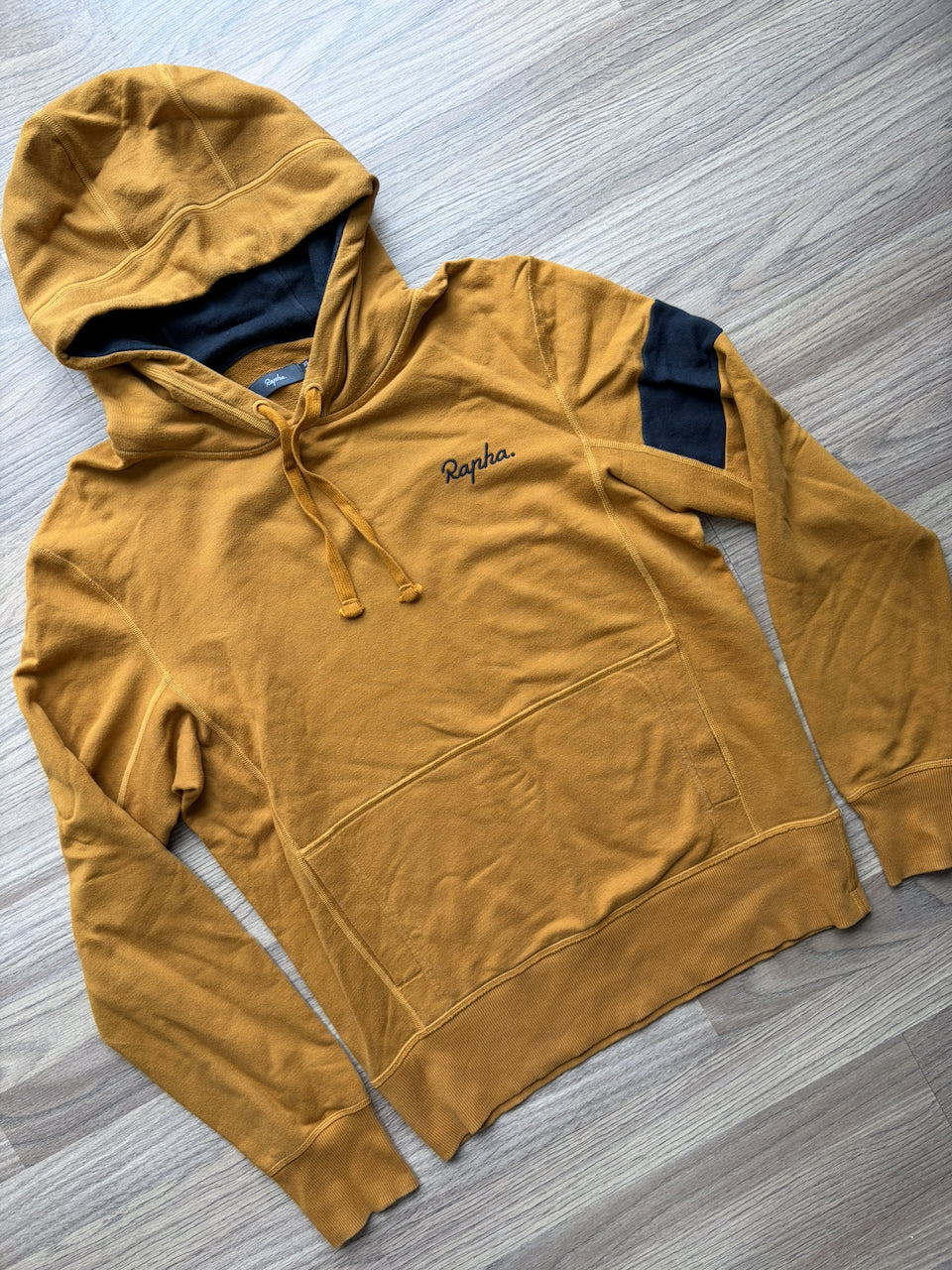 Pre-owned Rapha Trail Hoodie - XS - Mustard  in Excellent condition