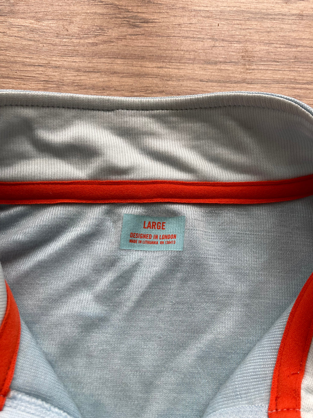 Pre-owned Rapha Classic Club “Ramon Hoyos” Men’s Jersey - L - Blue/Off-White  in Very Good condition