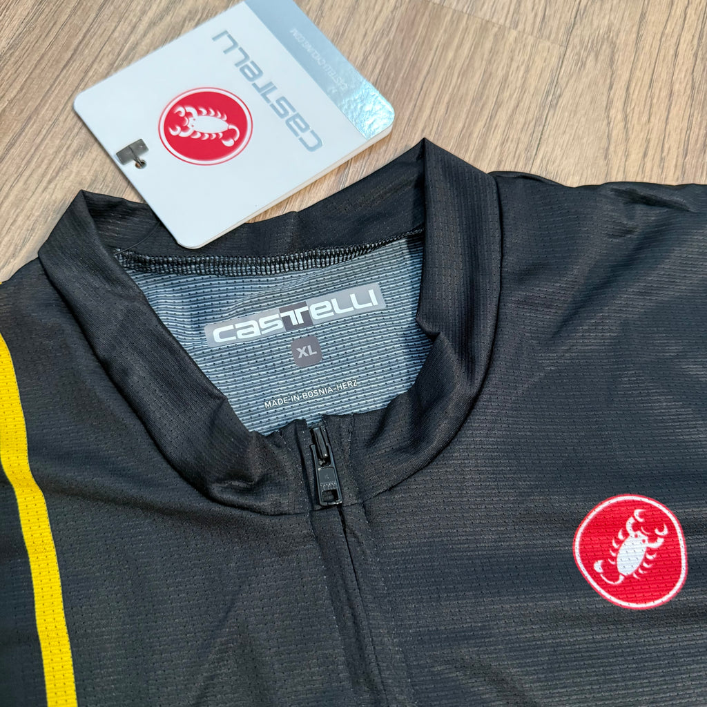 Pre-owned Castelli Club Sport Limited Edition Men’s Jersey - L - Black  in New condition