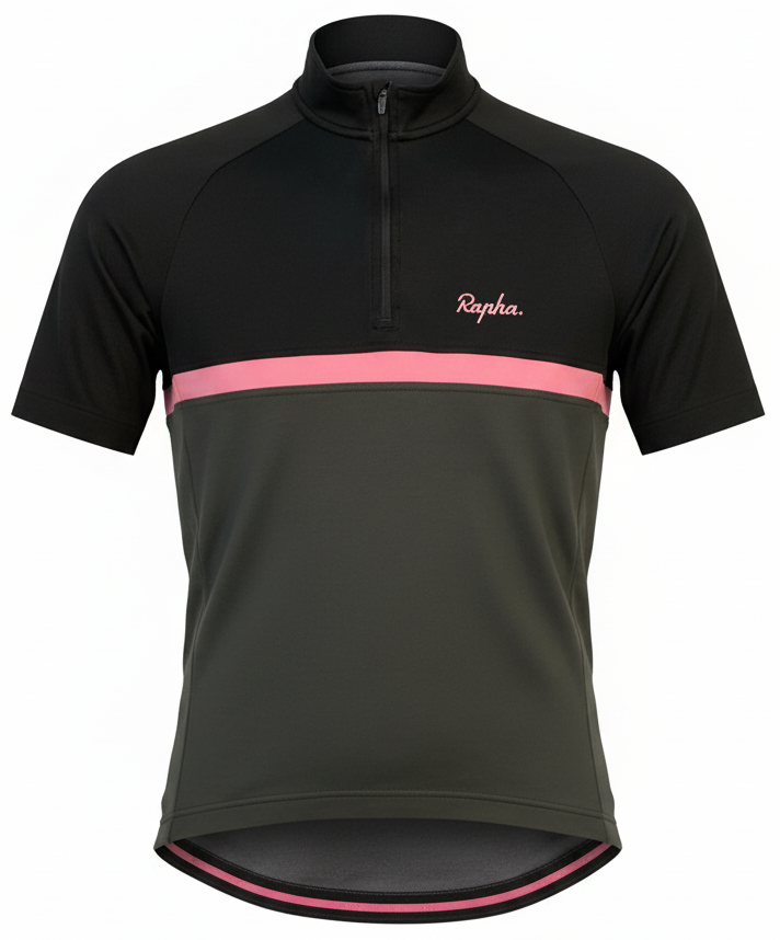 Pre-owned Rapha Club Jersey “Il Leone” – Men’s S – Black/Grey  in Very Good condition