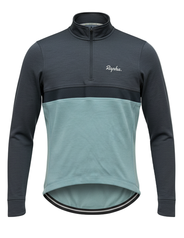 Used Rapha Club Shaken To The Bone Men’s L/S Jersey - S - Grey/Blue - Very Good Condition