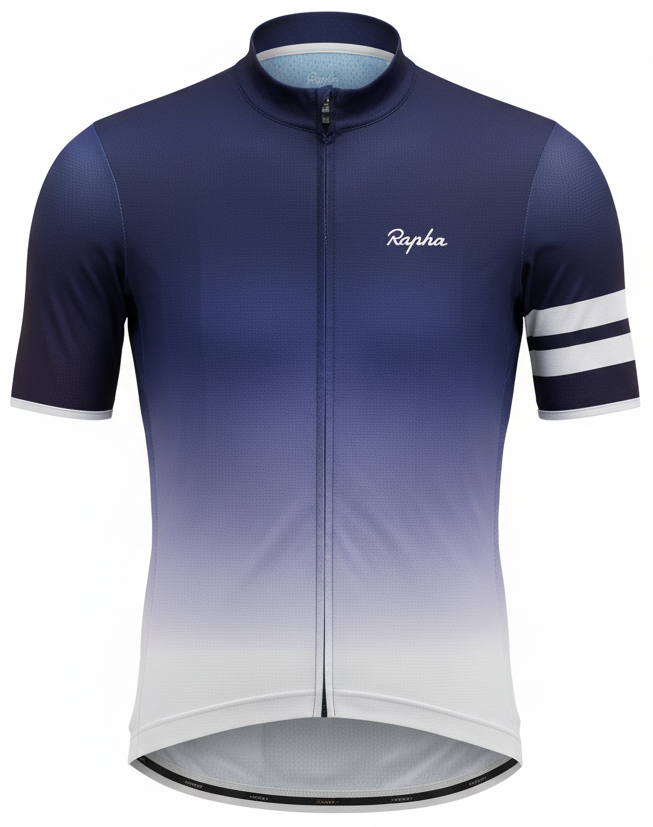 Pre-owned Rapha Super Lightweight Men's Jersey - M - Navy Blue Fade  in Excellent condition