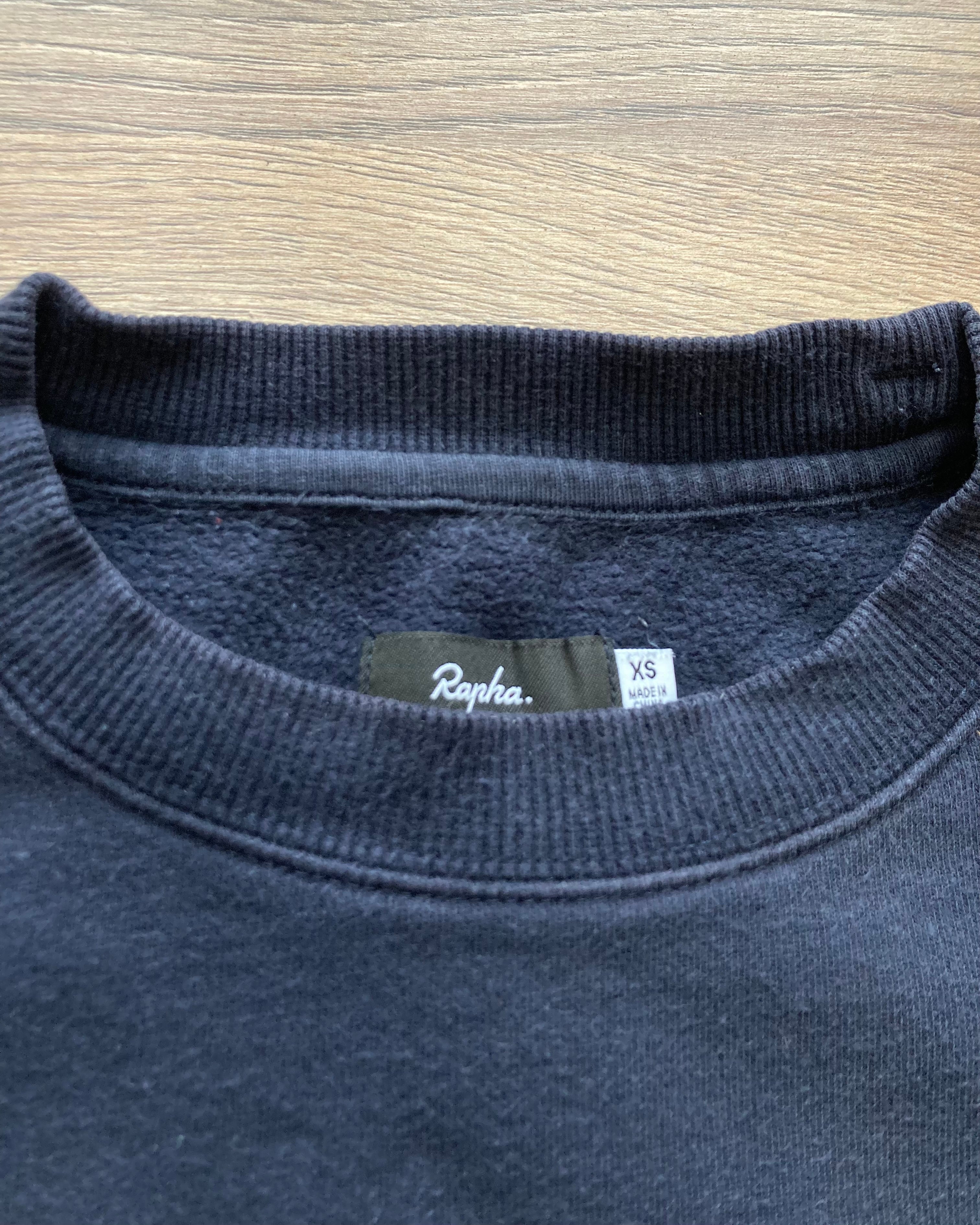 Used Rapha Stitched Logo Sweatshirt - XS - Navy - Very Good Condition