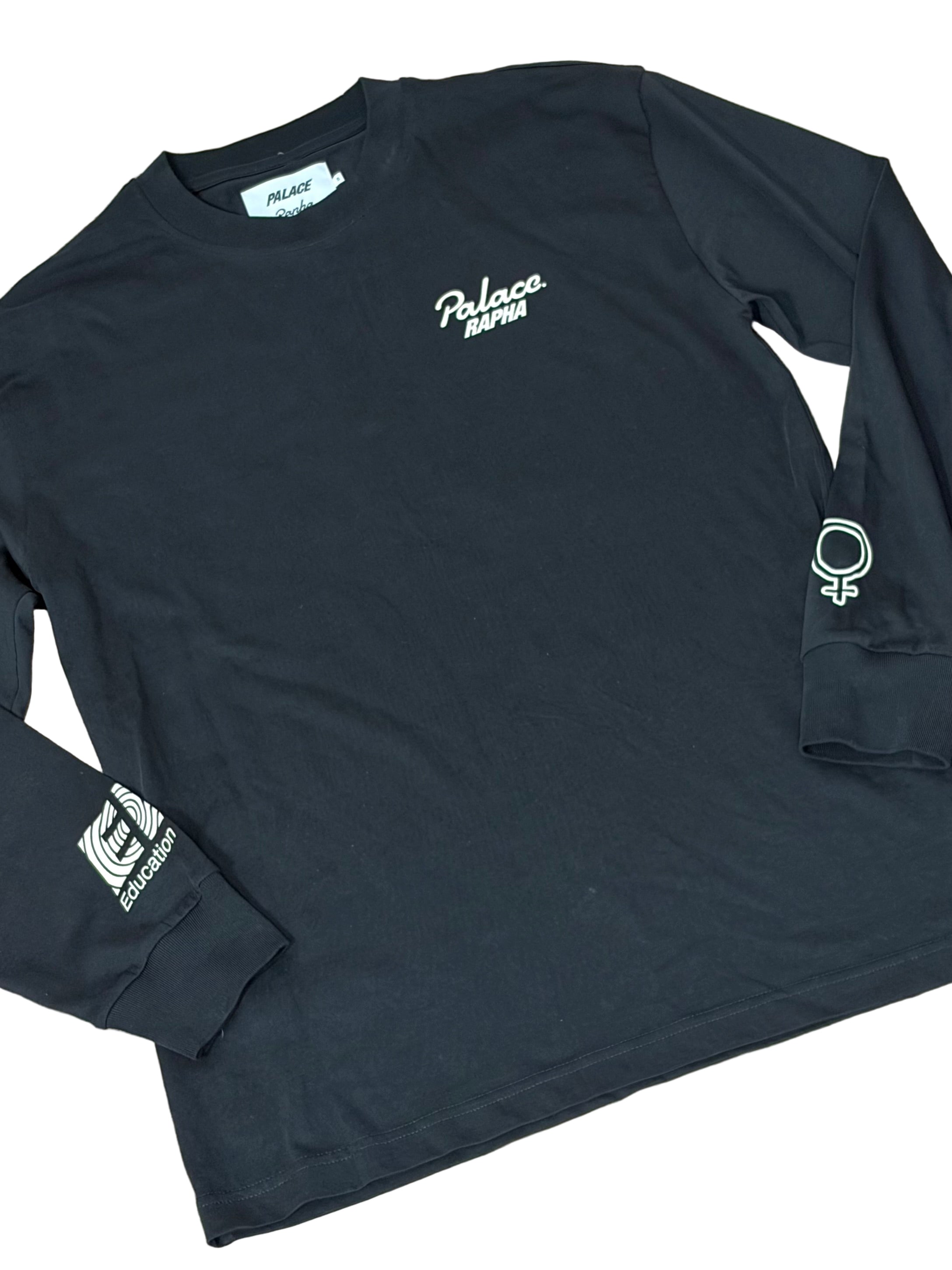 Palace x Rapha EF Education First Long - Sleeve T-Shirt - S - Black - Excellent Condition - Pedalling Wears