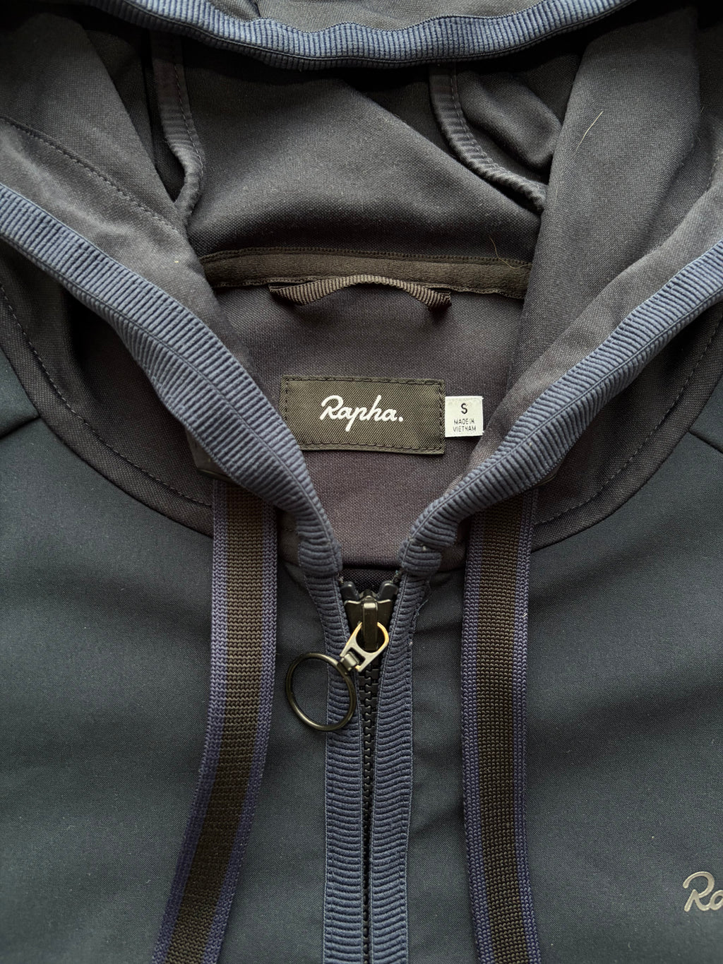 Pre-owned Rapha Transfer Hoodie - S - Navy in Excellent condition