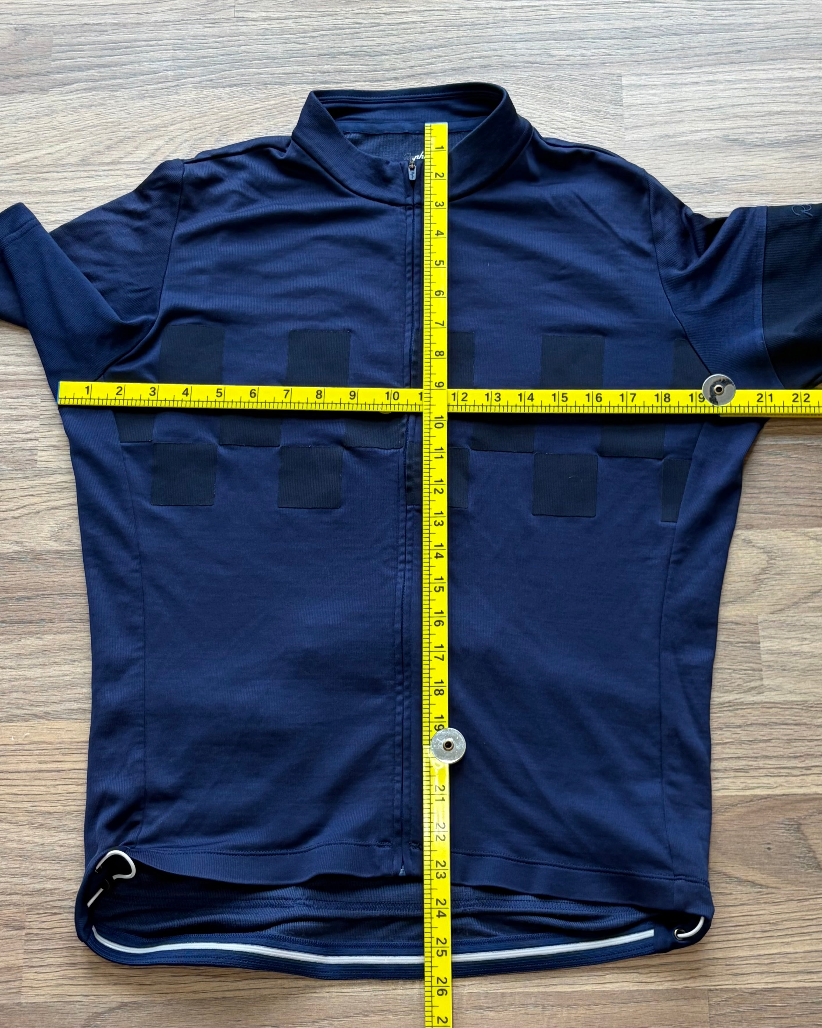 Used Rapha Men's Club Check Jersey - L - Navy - Very Good Condition