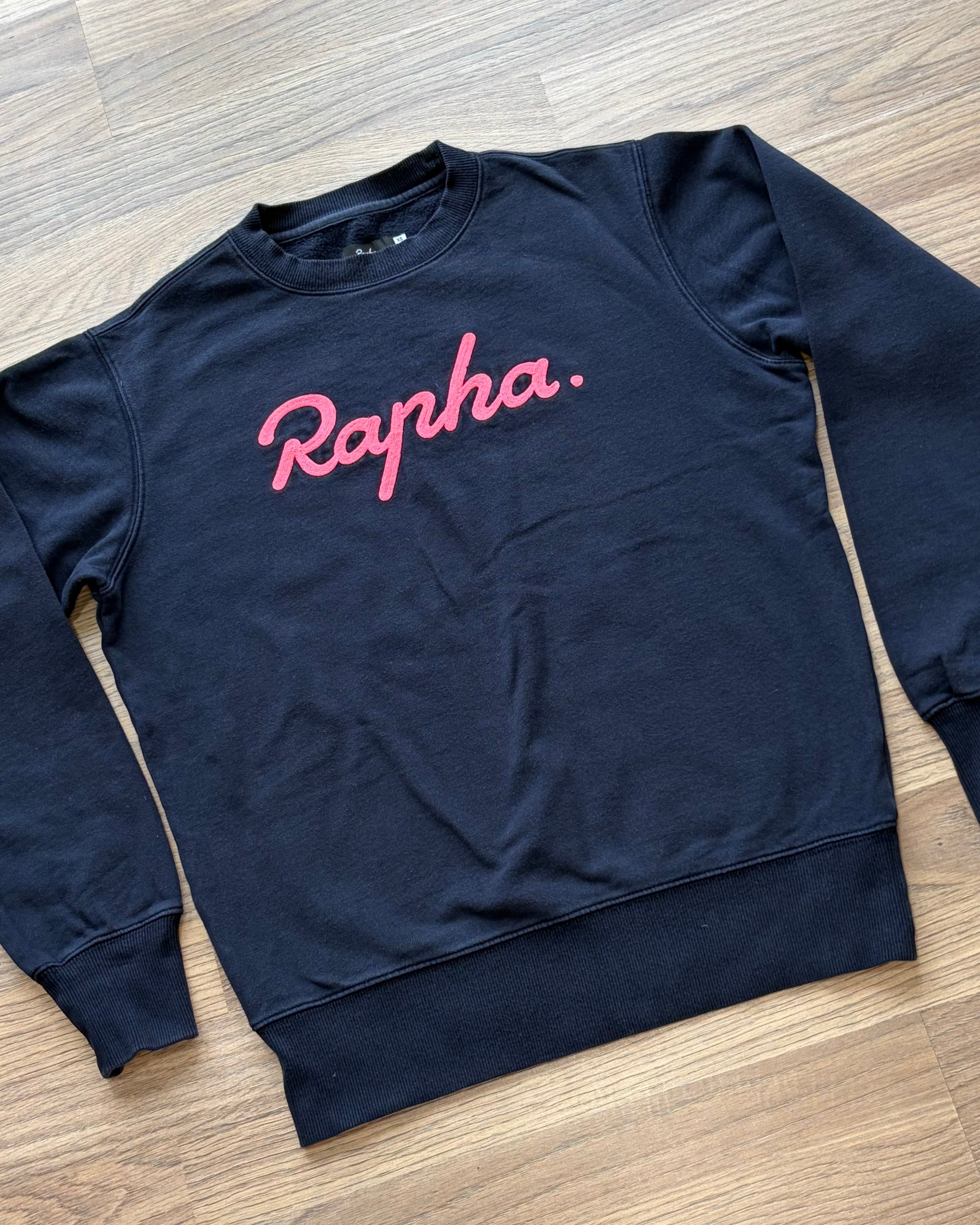 Used Rapha Stitched Logo Sweatshirt - XS - Navy - Very Good Condition