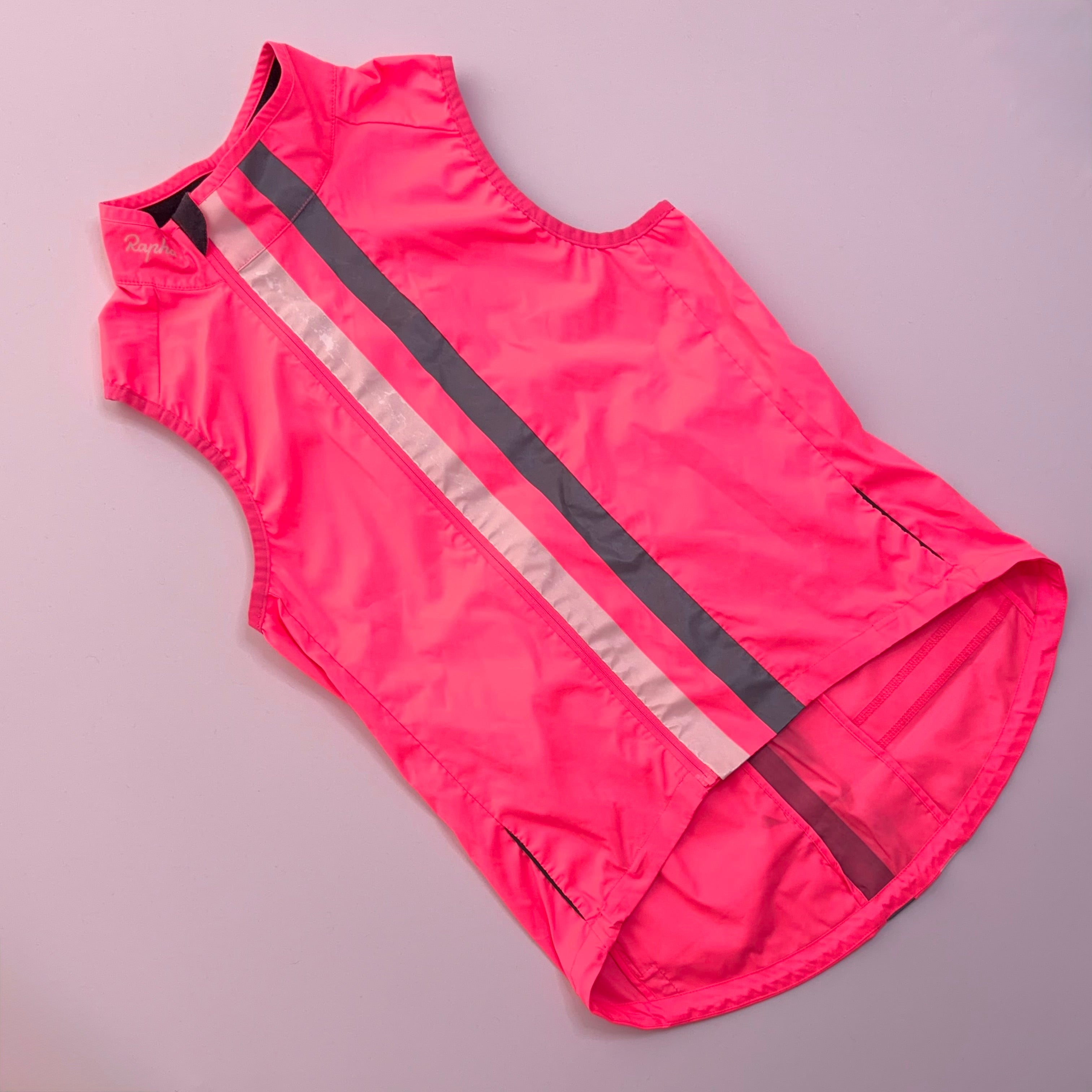 Used Rapha Women's Brevet Gilet (Sample) - Hi-Vis Pink - Very Good Used Condition