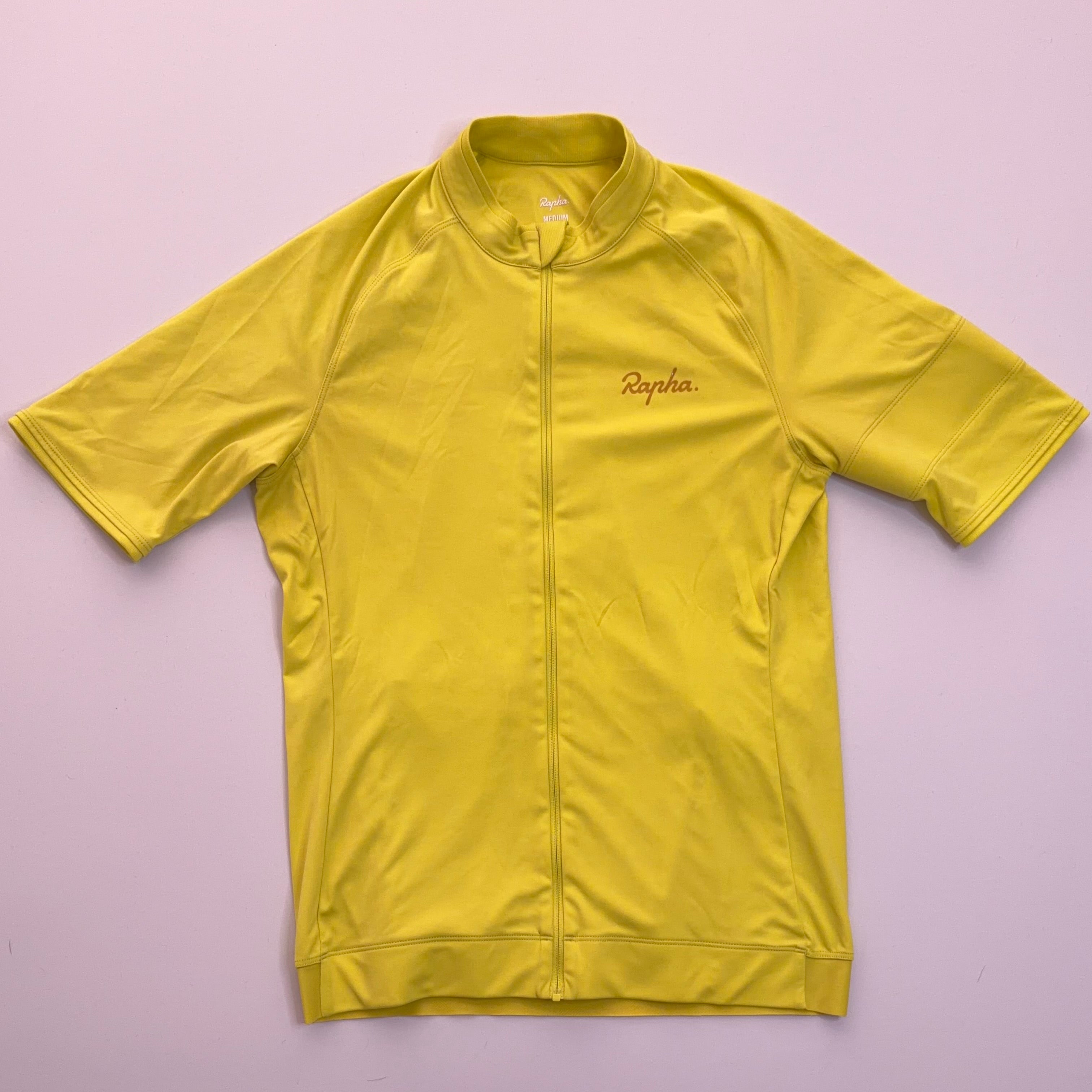 Used Rapha Women's Core Jersey - Hi-Vis Yellow - Excellent Used Condition