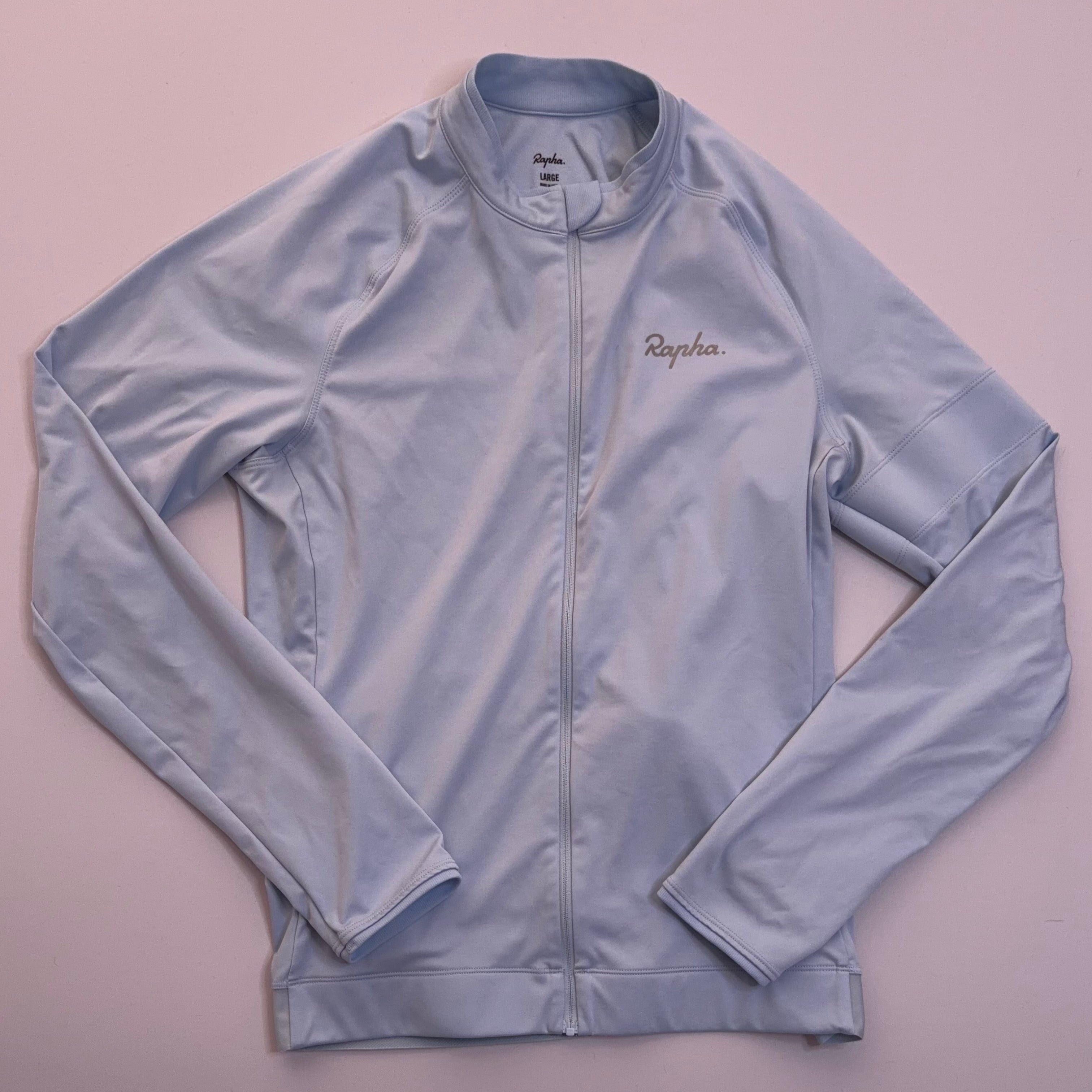 Used Rapha Women's Core Long Sleeve Jersey - Pale Blue - Excellent Used Condition