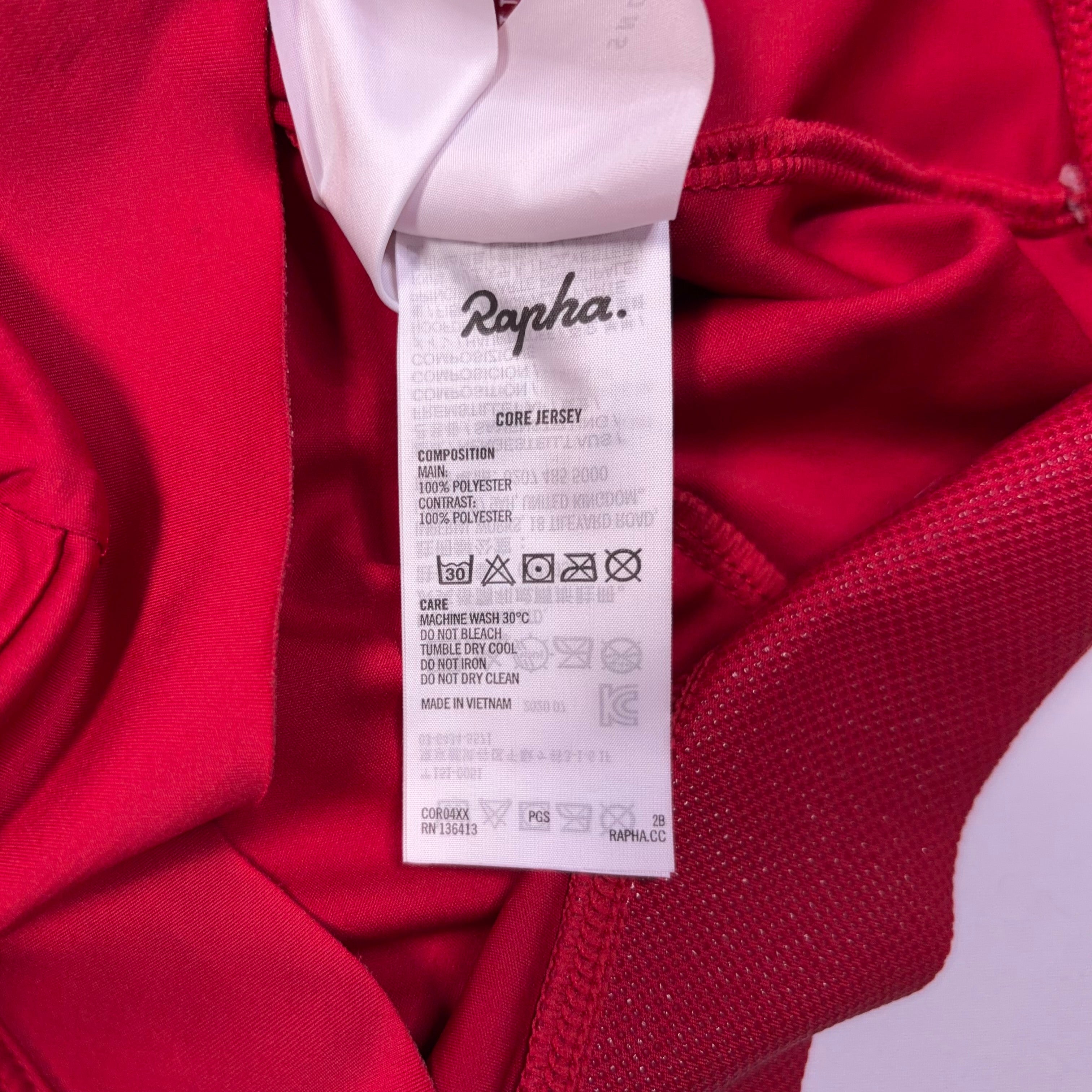 Used Rapha Men's Core Jersey - Red - Excellent Used Condition