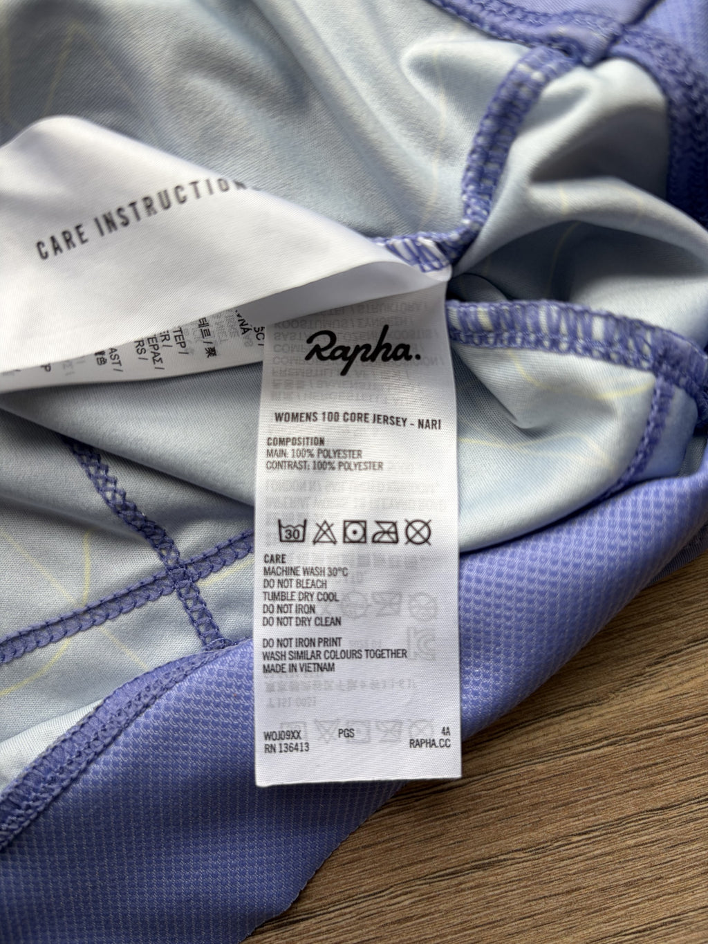 Pre-owned Rapha Women’s 100 Edition Jersey - XS - Blue  in Excellent condition