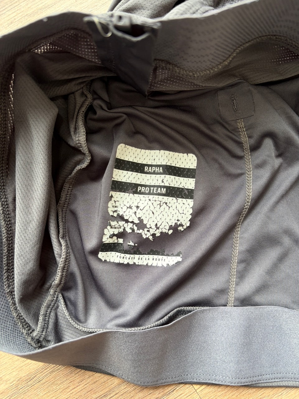 Pre-owned Rapha Pro Team Training Men’s Jersey - L - Grey/Black  in Excellent condition