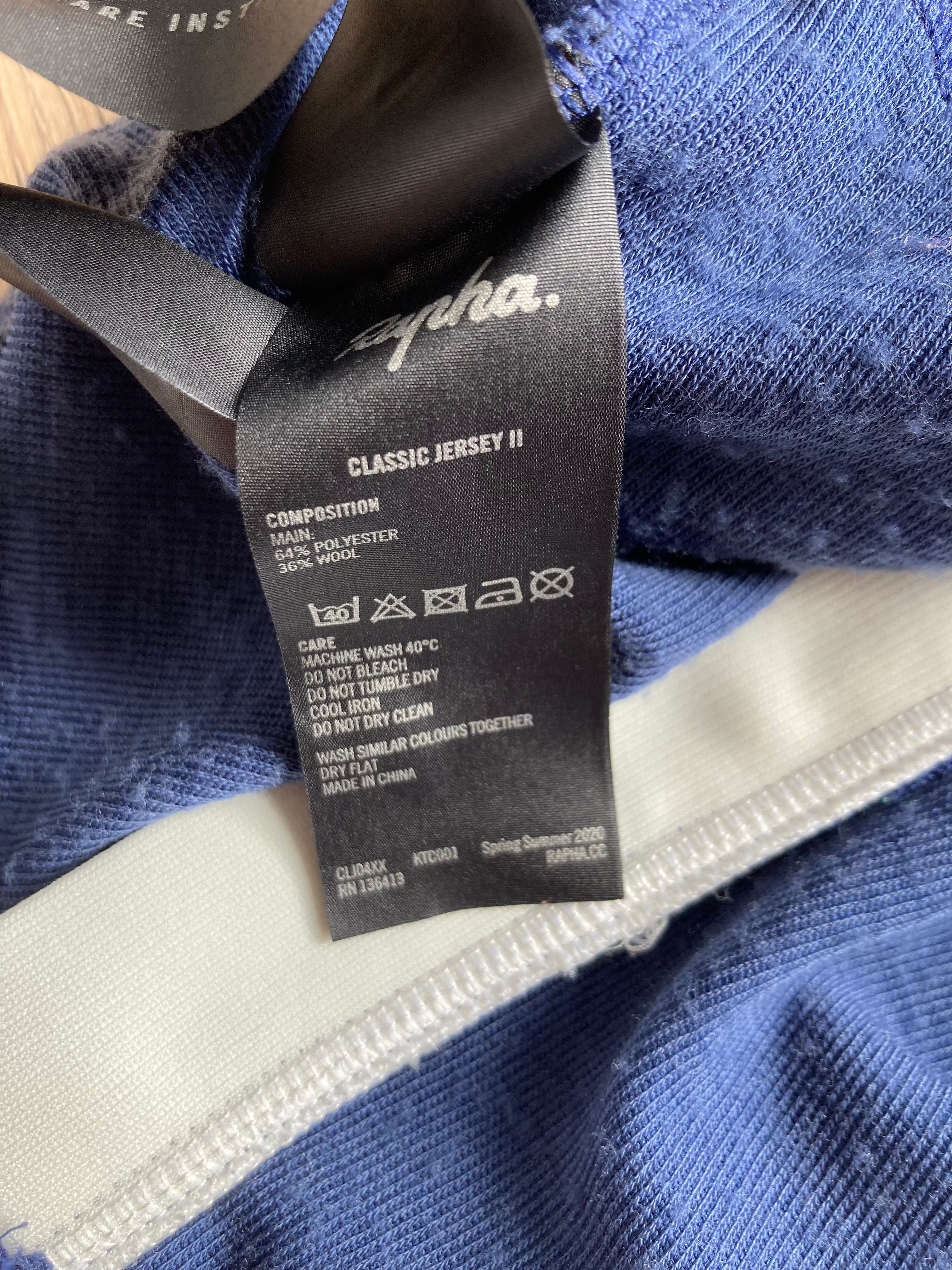 Pre-owned Rapha Classic II Men's Jersey - S - Navy Blue  in Very Good condition