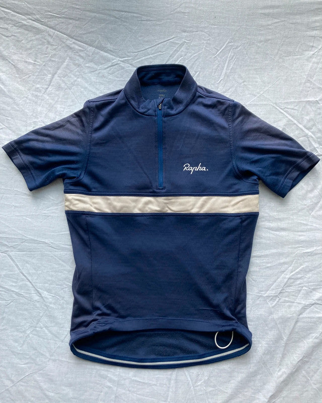 Pre-owned Rapha Club Jersey – Men’s S – Navy  in Very Good condition