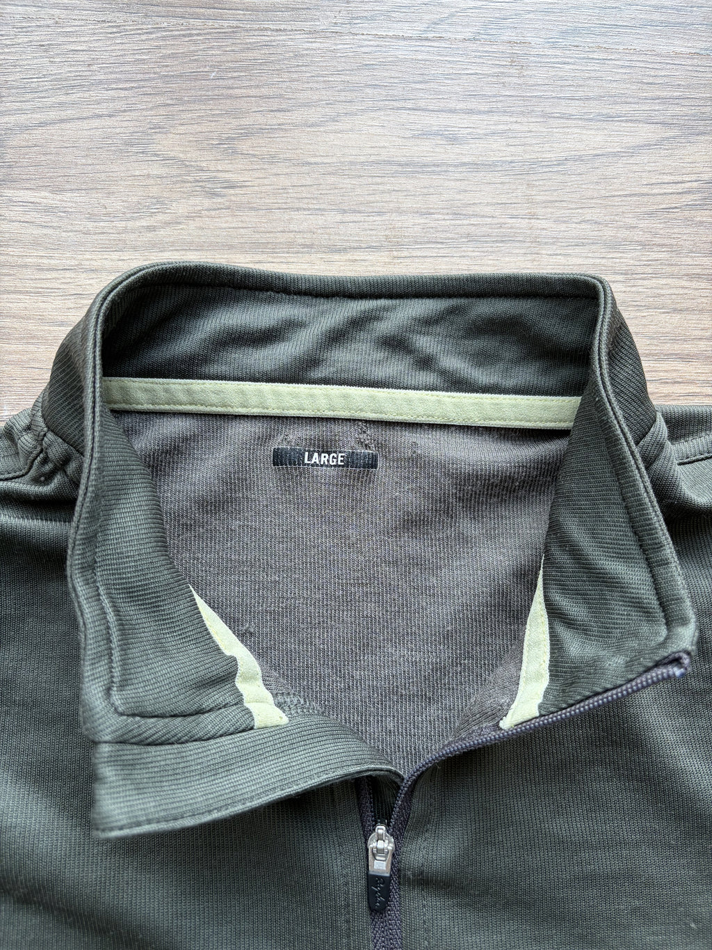 Pre-owned Rapha Club “Rik II” Men’s Jersey - L - Green/Off-White  in Good condition