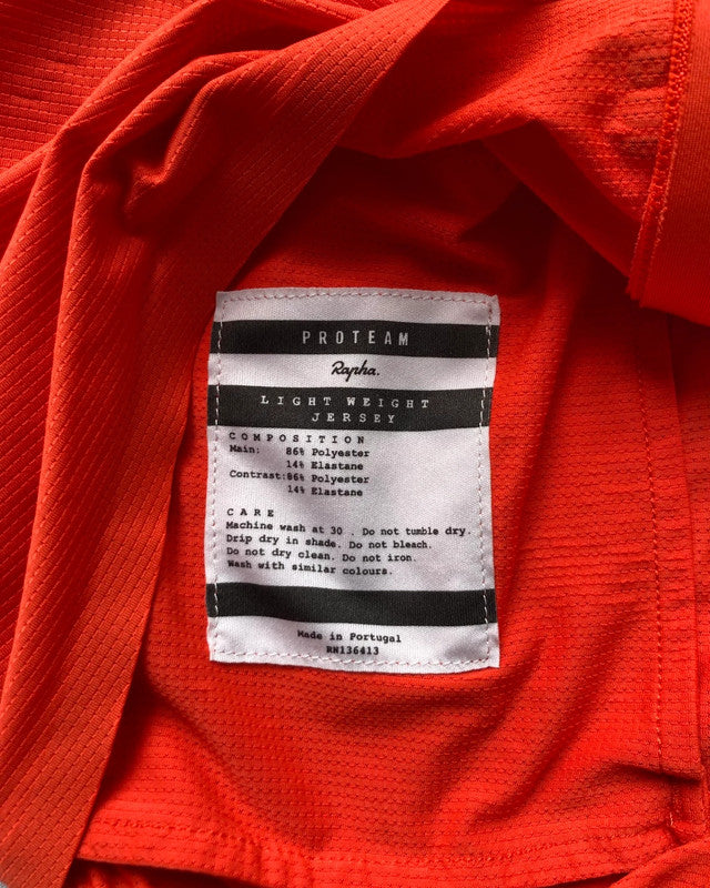 Pre-owned Rapha Lightweight Pro Team Men's Jersey - L - Orange  in Excellent condition