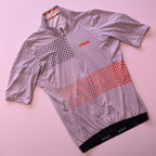 MAAP x Strava Pro Fit Jersey - Small - Grey / Orange Polka Dot - Excellent Used Condition - Pedalling Wears